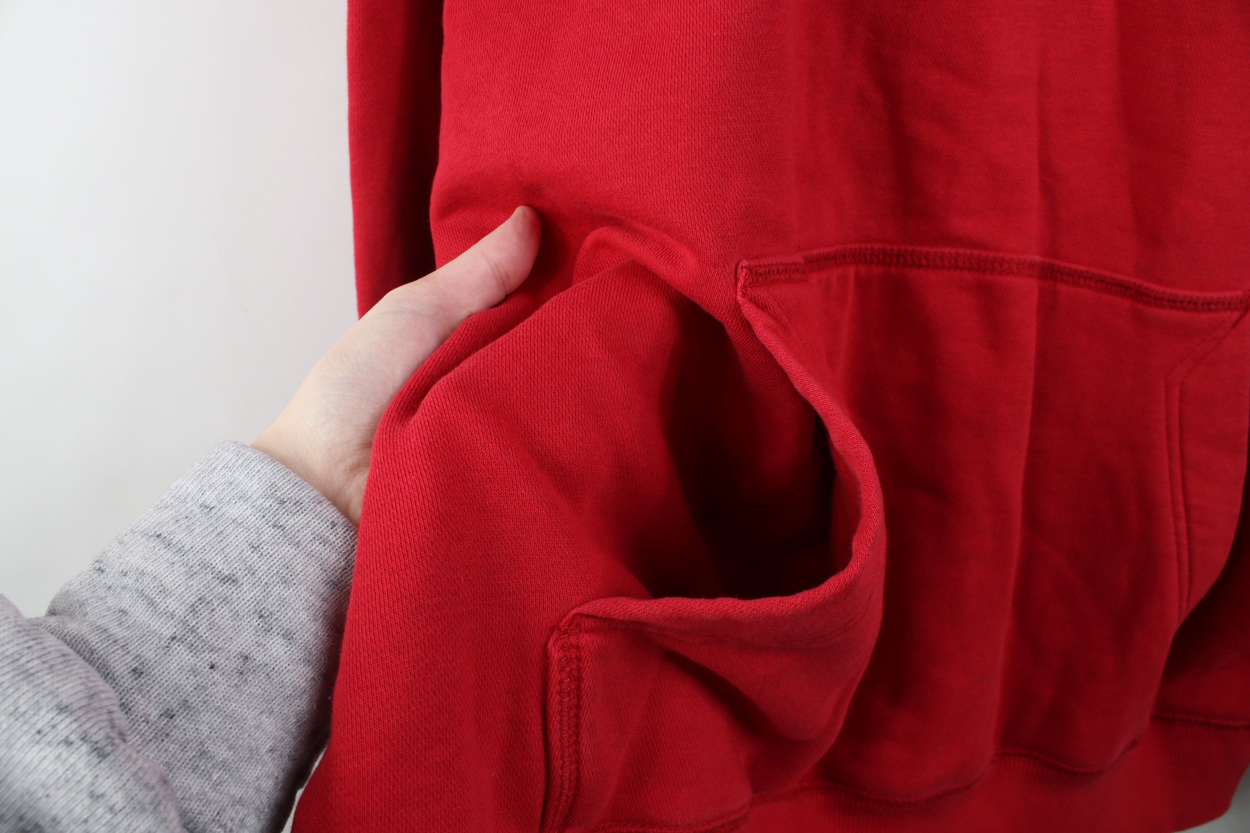 Nike Vintage Y2K Nike Scott Mini Swoosh Hoodie Sweatshirt Red Size US XXL / EU 58 / 5 - 7 Thumbnail