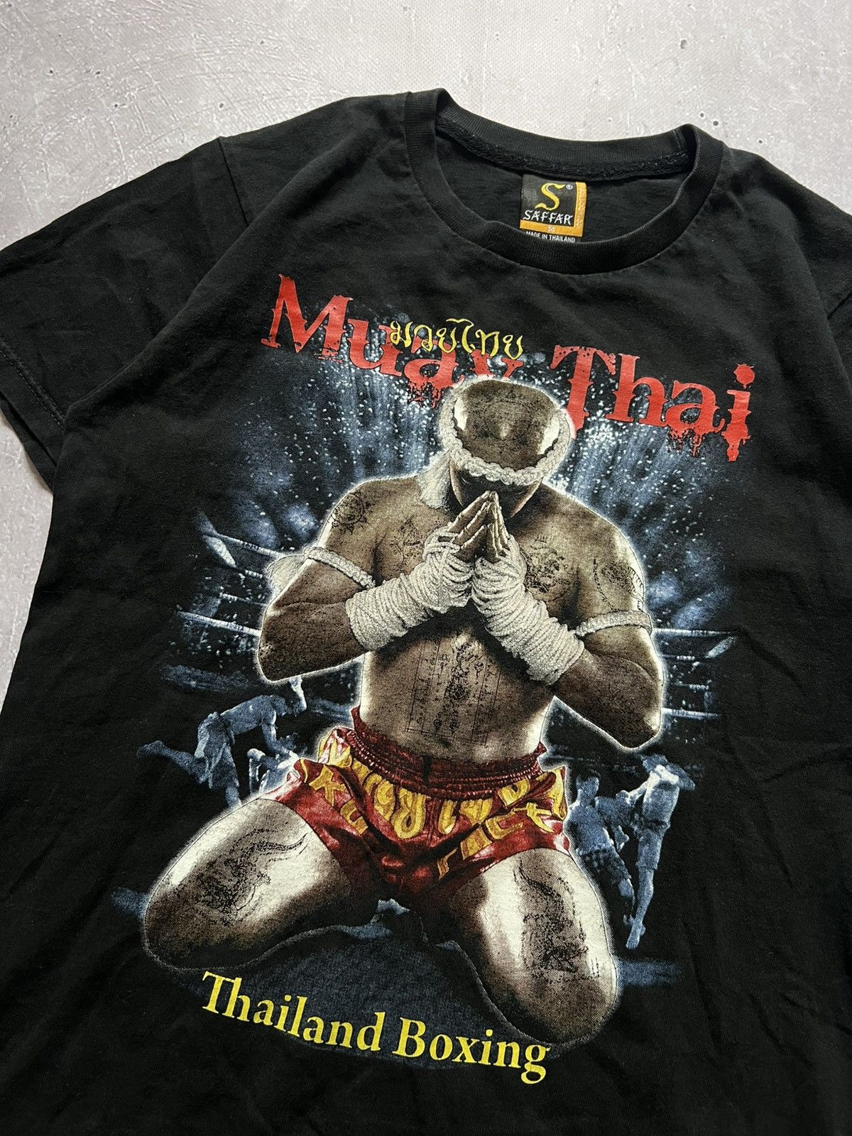 Other Muay Thai Thailand Boxing Graphic T-Shirt Sz M Short Length Size US M / EU 48-50 / 2 - 3 Thumbnail