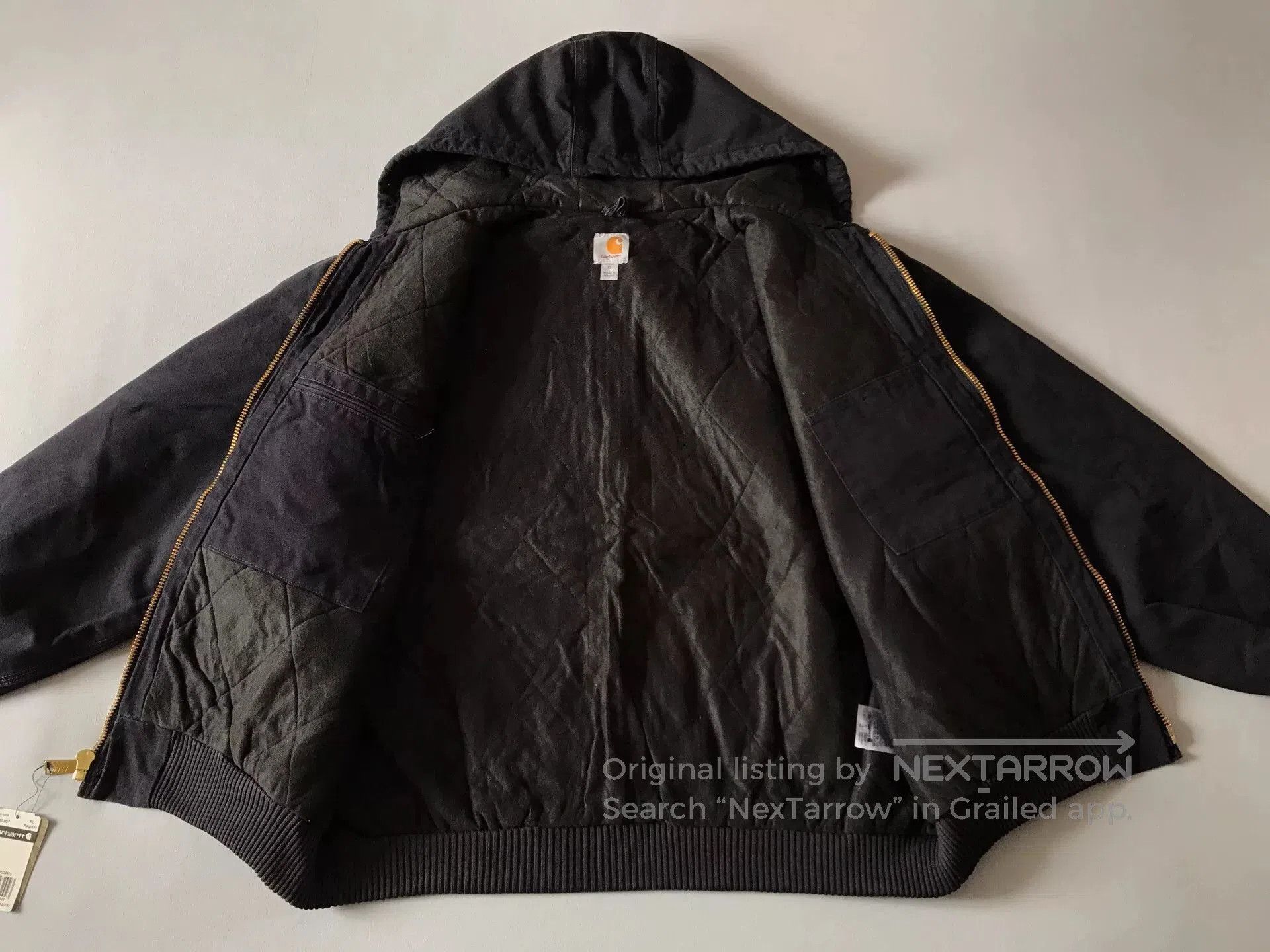 Carhartt Carhartt J130 Washed Canvas Hooded Jacket. Size US XL / EU 56 / 4 - 3 Thumbnail