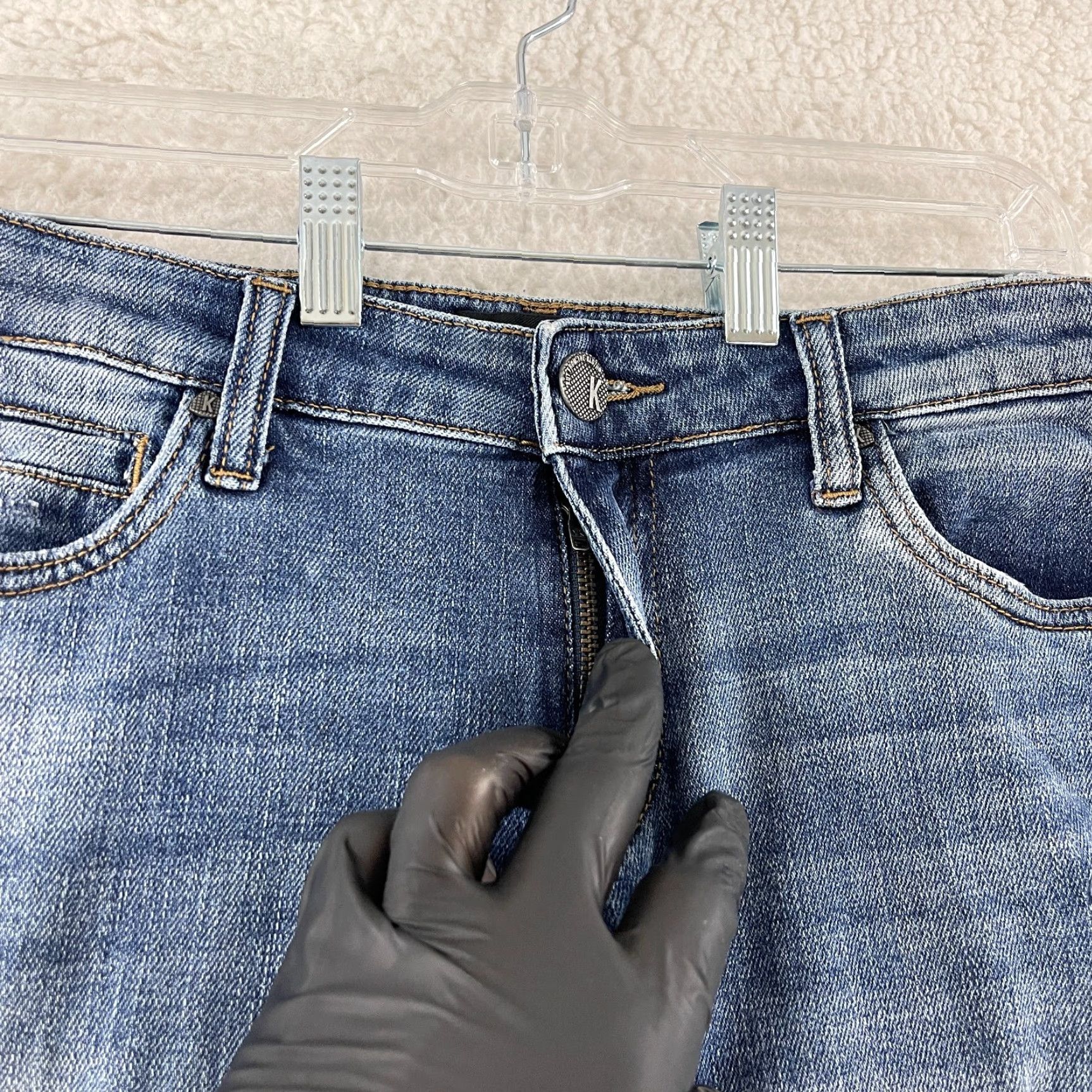 Vintage KUT from the Kloth Catherine Boyfriend Jeans Womens Size 4 Blue Denim Mid-Rise Jeans Size 27" / US 4 / IT 40 - 5 Thumbnail