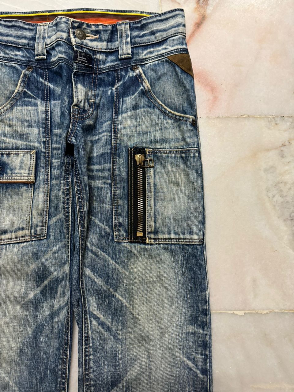 Edwin 💥Insane💥90s Style Edwin Blue Trip Rusty Mudwash Bushpants Size US 29 - 5 Thumbnail