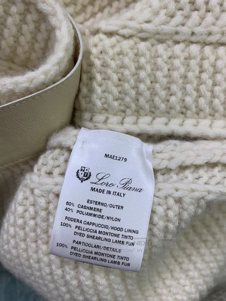 Loro Piana Loro Piana White fur-lined hooded cashmere coat Size S / US 4 / IT 40 - 5 Thumbnail