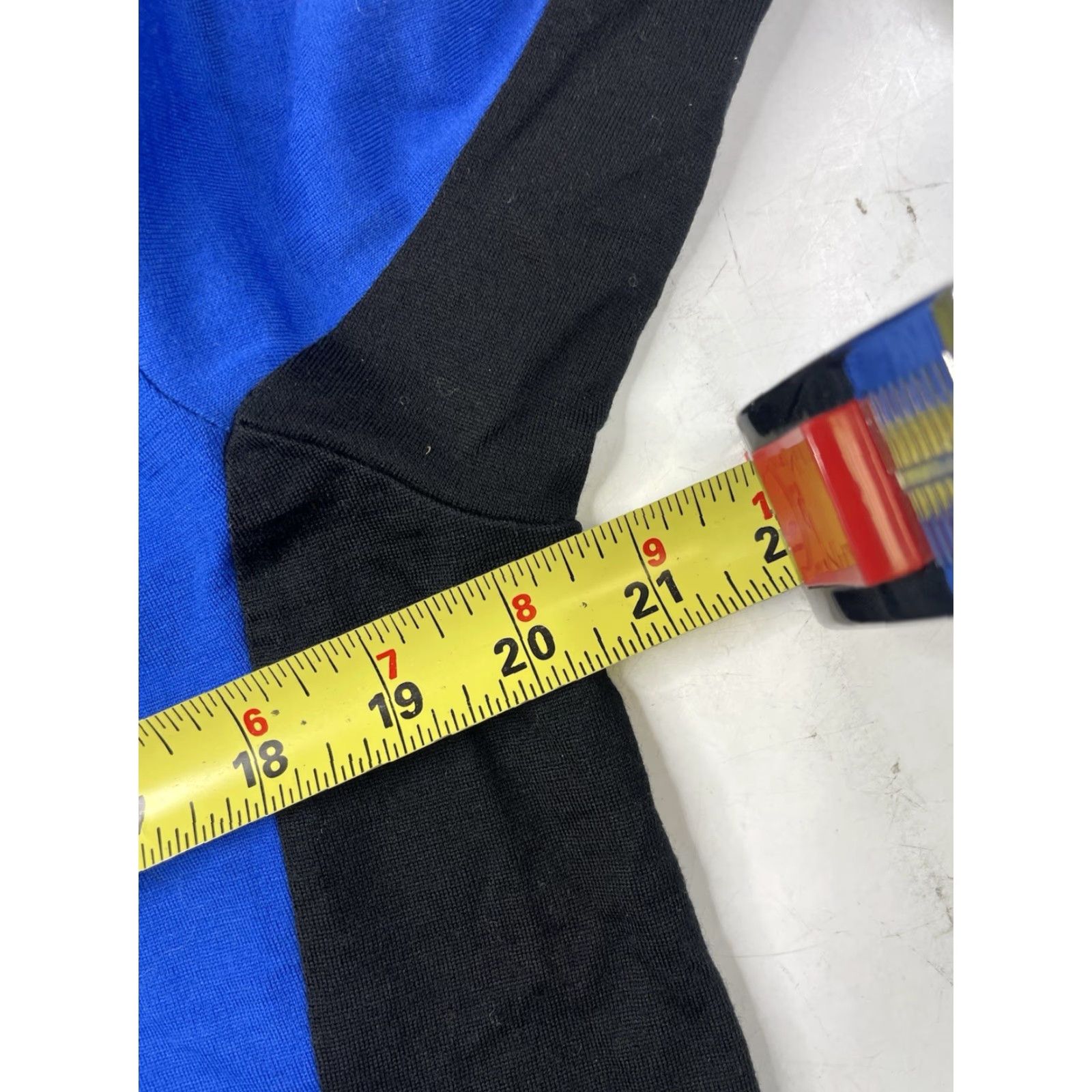 Smartwool Smartwool Base Layer 1/4 Zip Men L Large Blue Black Merino Wool Pullover Shirt Size US L / EU 52-54 / 3 - 7 Thumbnail