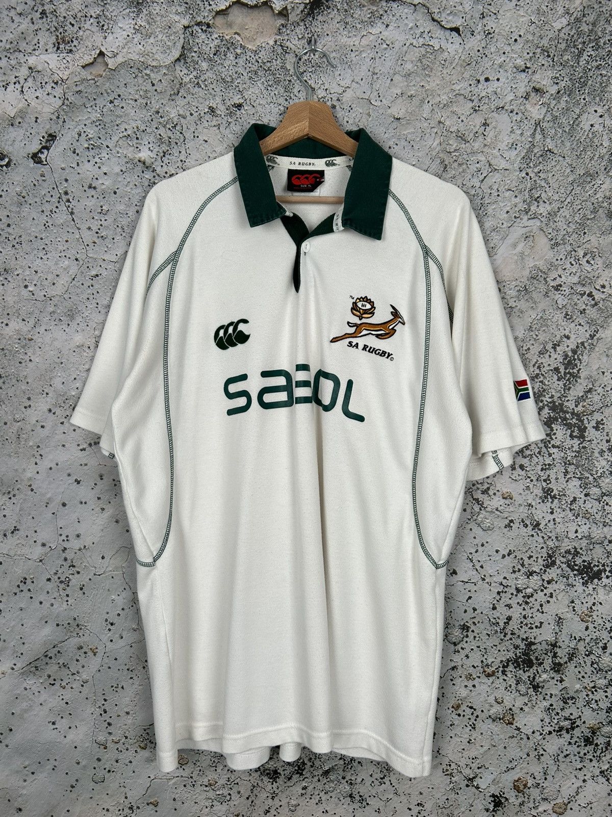 Canterbury of New Zealand Vintage Canterbury of New Zealand South Africa Rugby Jersey Size US XL / EU 56 / 4 - 1 Thumbnail