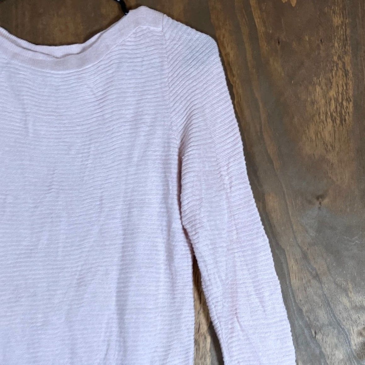 Ann Taylor Ann Taylor Factory Womens Sweater Pink Ribbed Long Sleeve Knit Medium Size M / US 6-8 / IT 42-44 - 5 Thumbnail