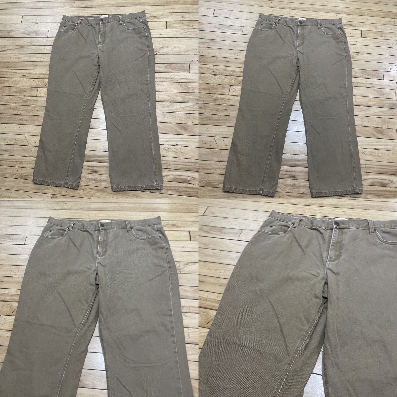Vintage Red Head Brand Co Pants Men 42x30 Straight Khaki Workwear Canvas Plaid Flannel Lined Cargo Pocket Zip Button Casual Workwear Size US 42 / EU 58 - 10 Thumbnail