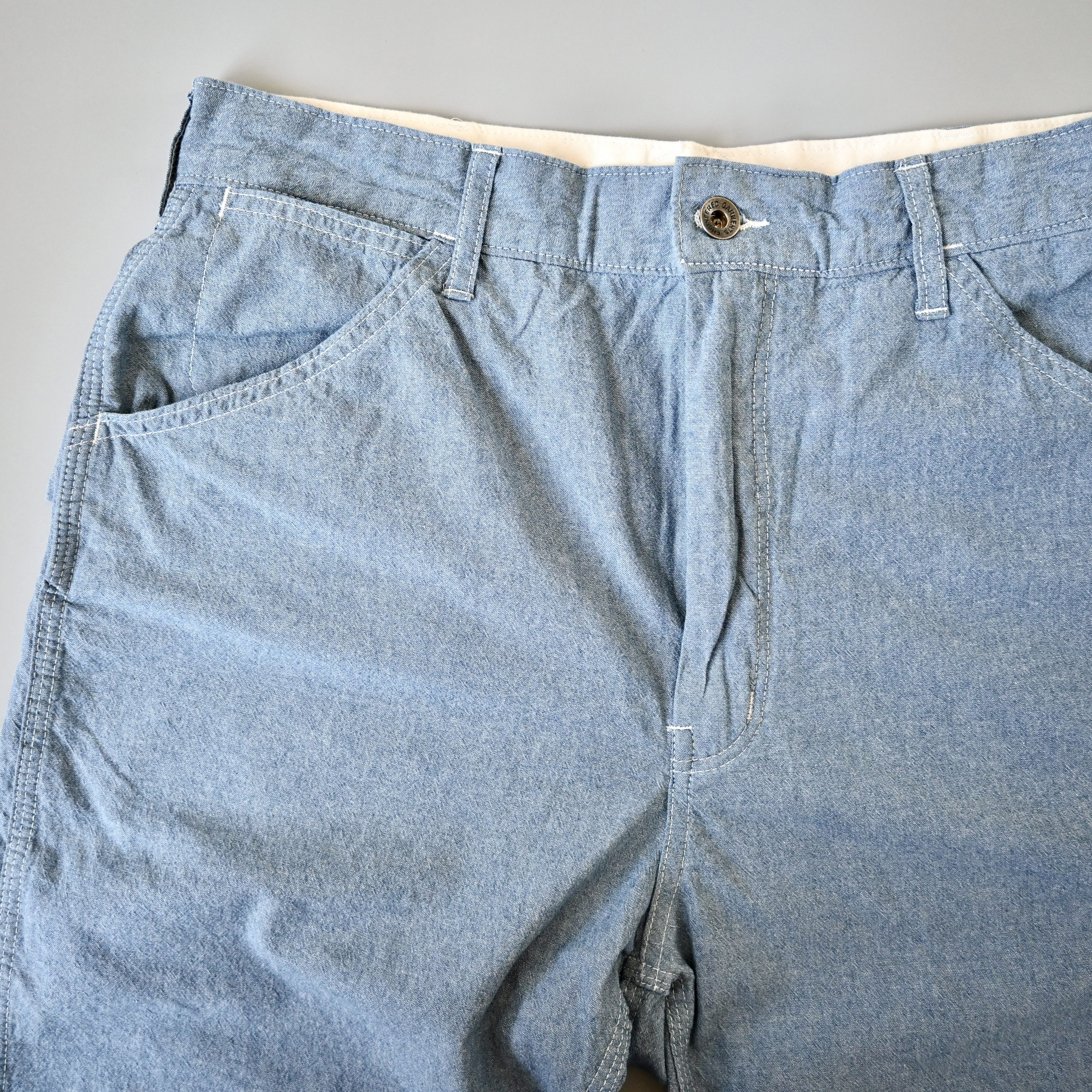 Engineered Garments UNUSED, Engineered Garments painter shorts, chambray, S Size US 33 - 4 Thumbnail