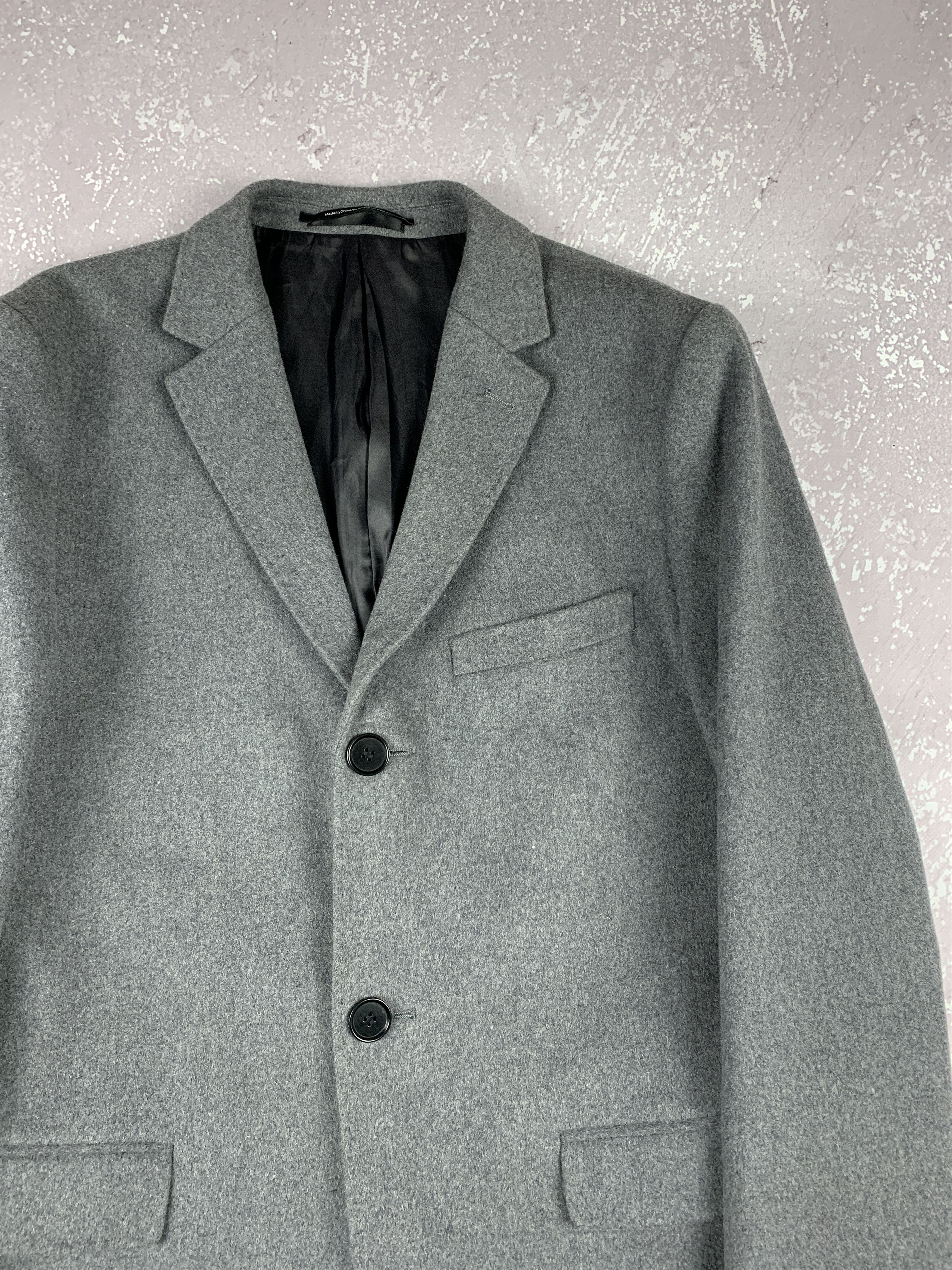 H&M H&M Light Grey Cashmere Blend Coat Size US M / EU 48-50 / 2 - 2 Thumbnail