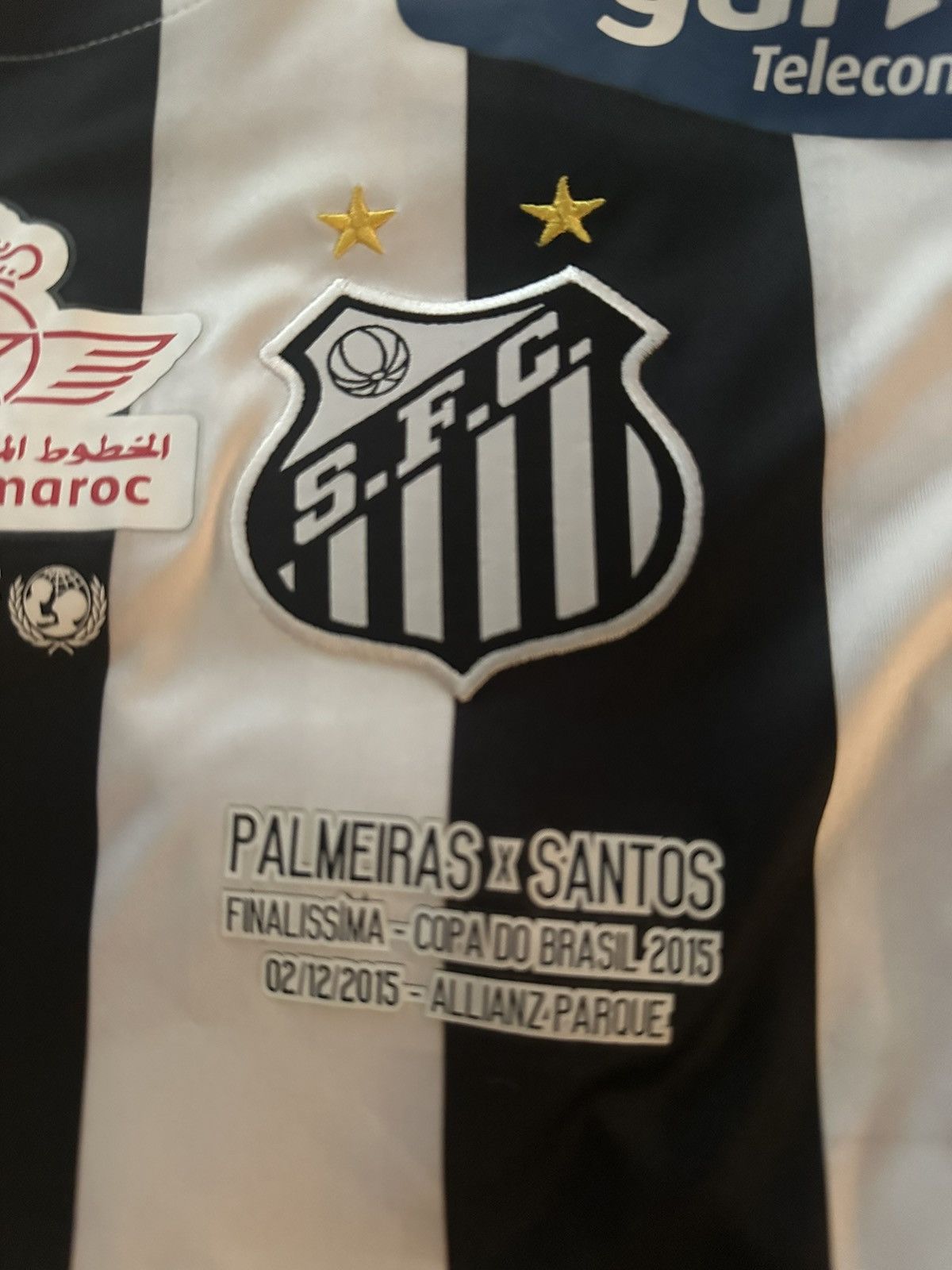 Nike Santos FC Away Jersey Match worn 2015 Nike Finals Brazil Cup Size US M / EU 48-50 / 2 - 3 Thumbnail