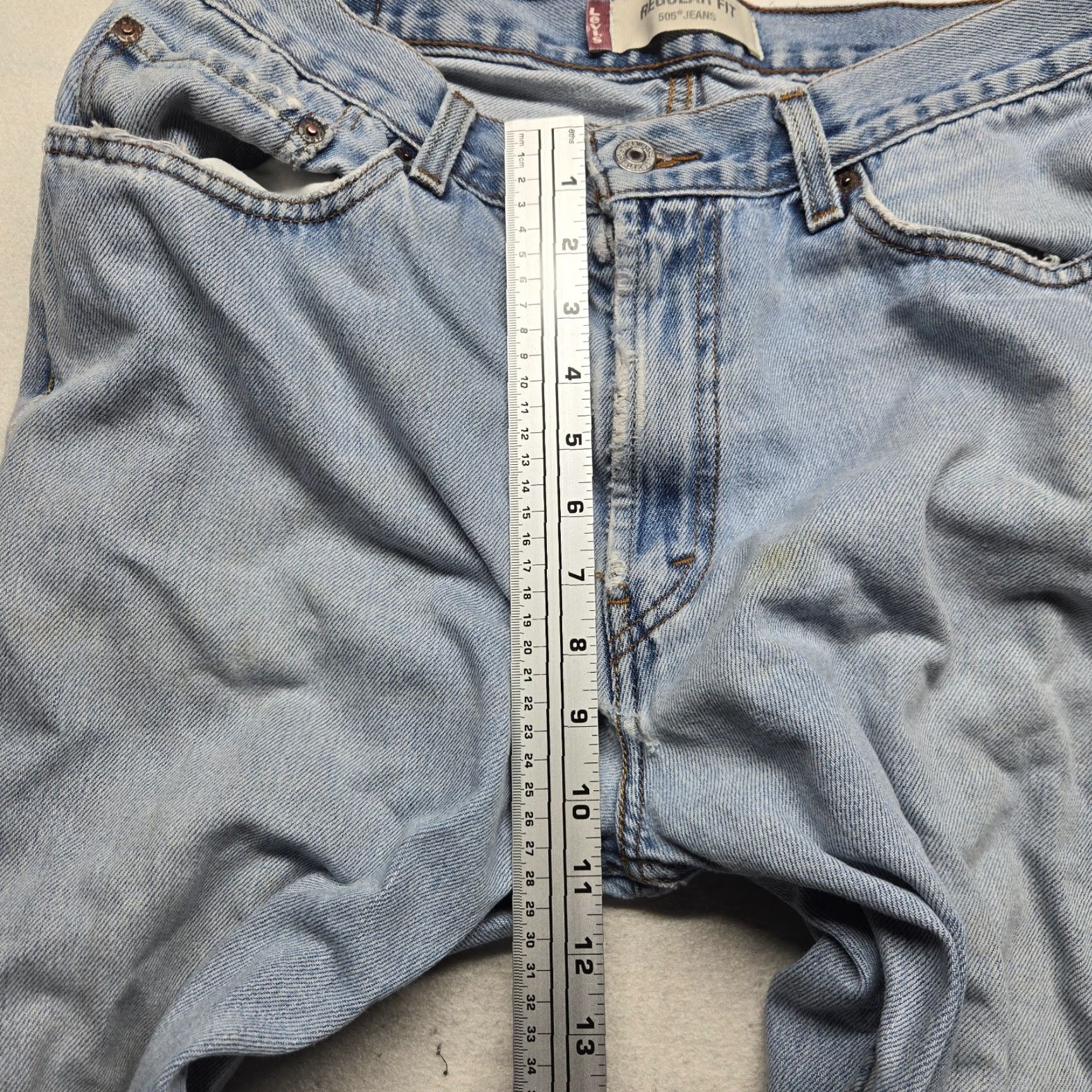 Levi's Levi's 505 Jeans Denim Pants Blue Regular Fit Straight Leg Adult Men's 36 x 30 Jeans Regular Men 36 Blue 80s 90s Classic Workwear Levi's 505 Size US 36 / EU 52 - 5 Thumbnail
