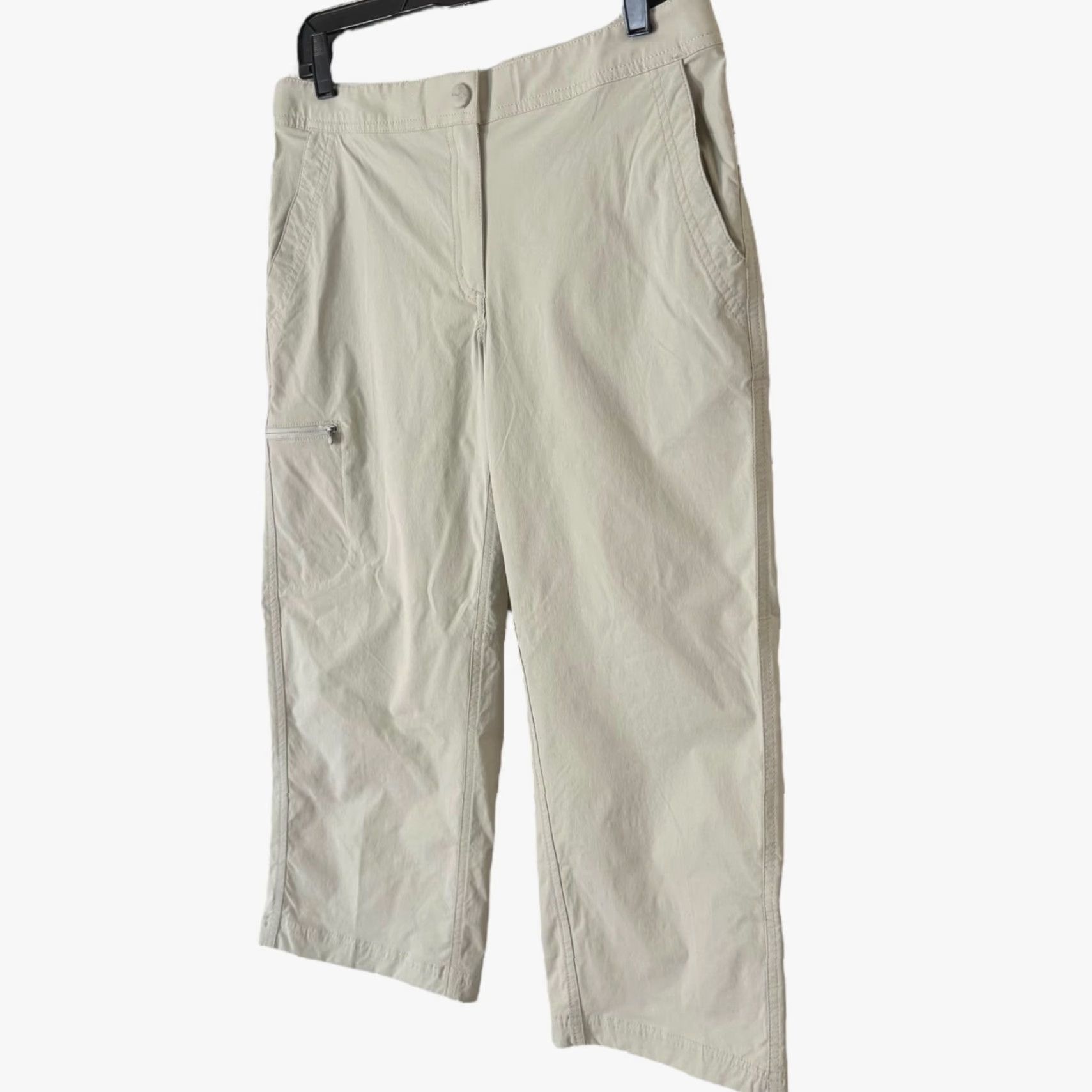 Vintage L.L. Bean Tropicwear Cargo Capri Pants Beige Women's 8 Hiking Trekking Outdoors Size 30" / US 8 / IT 44 - 2 Thumbnail