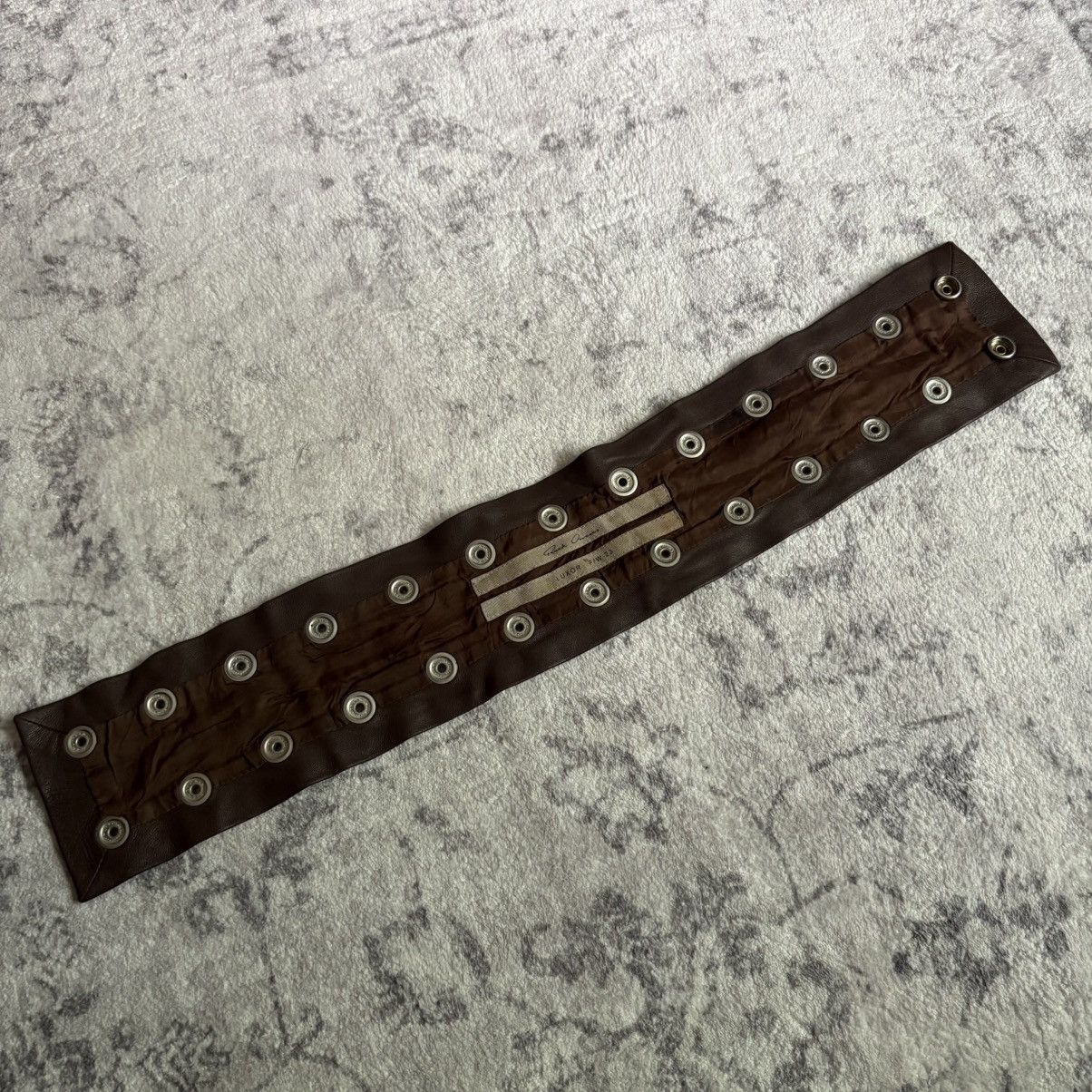 Rick Owens Rick Owens FW23 Luxor Leather Snap Choker Brown Size ONE SIZE - 3 Thumbnail