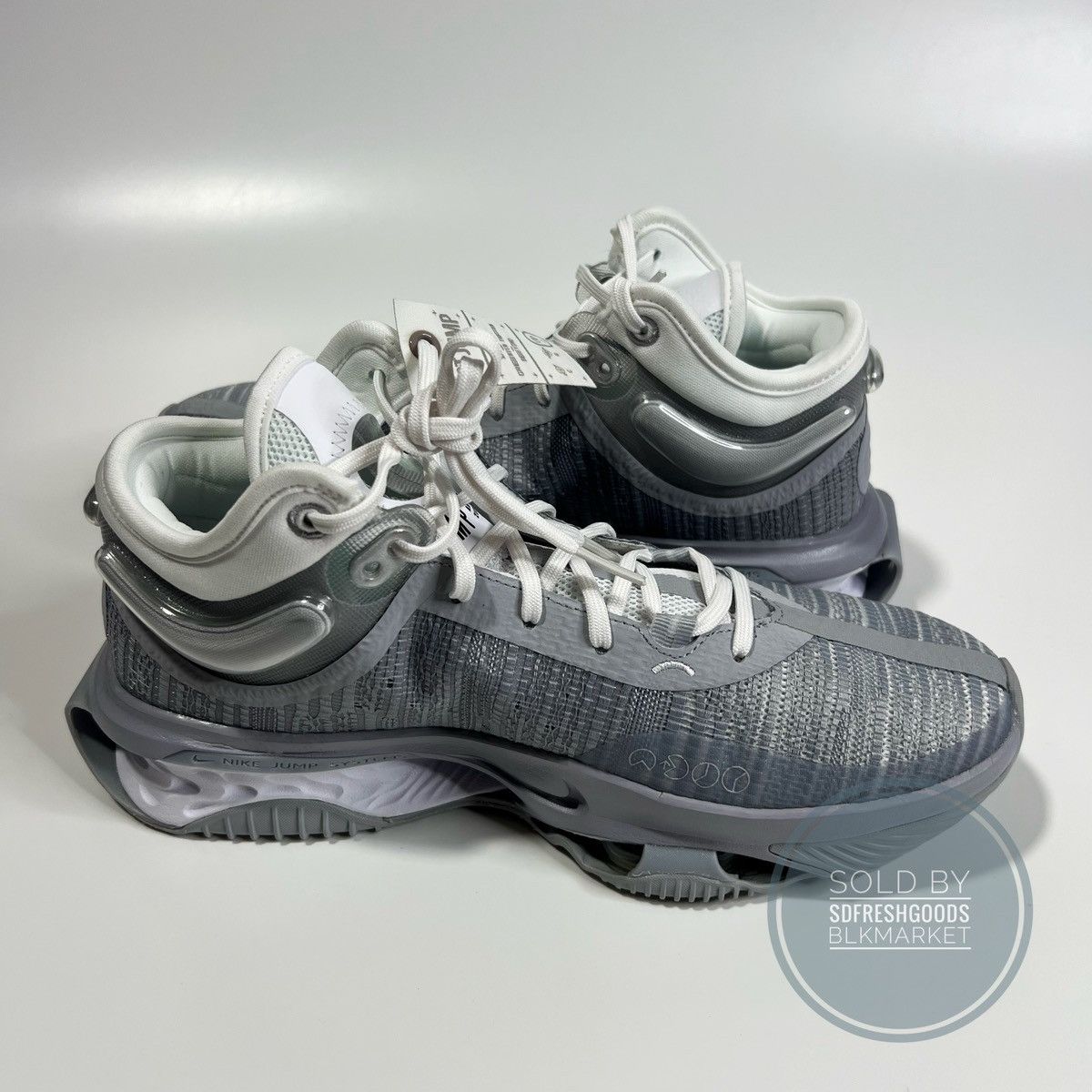 Nike Nike Air Zoom GT Jump 2 Wolf Grey Basketball Shoes 9 Size US 9 / EU 42 - 4 Thumbnail