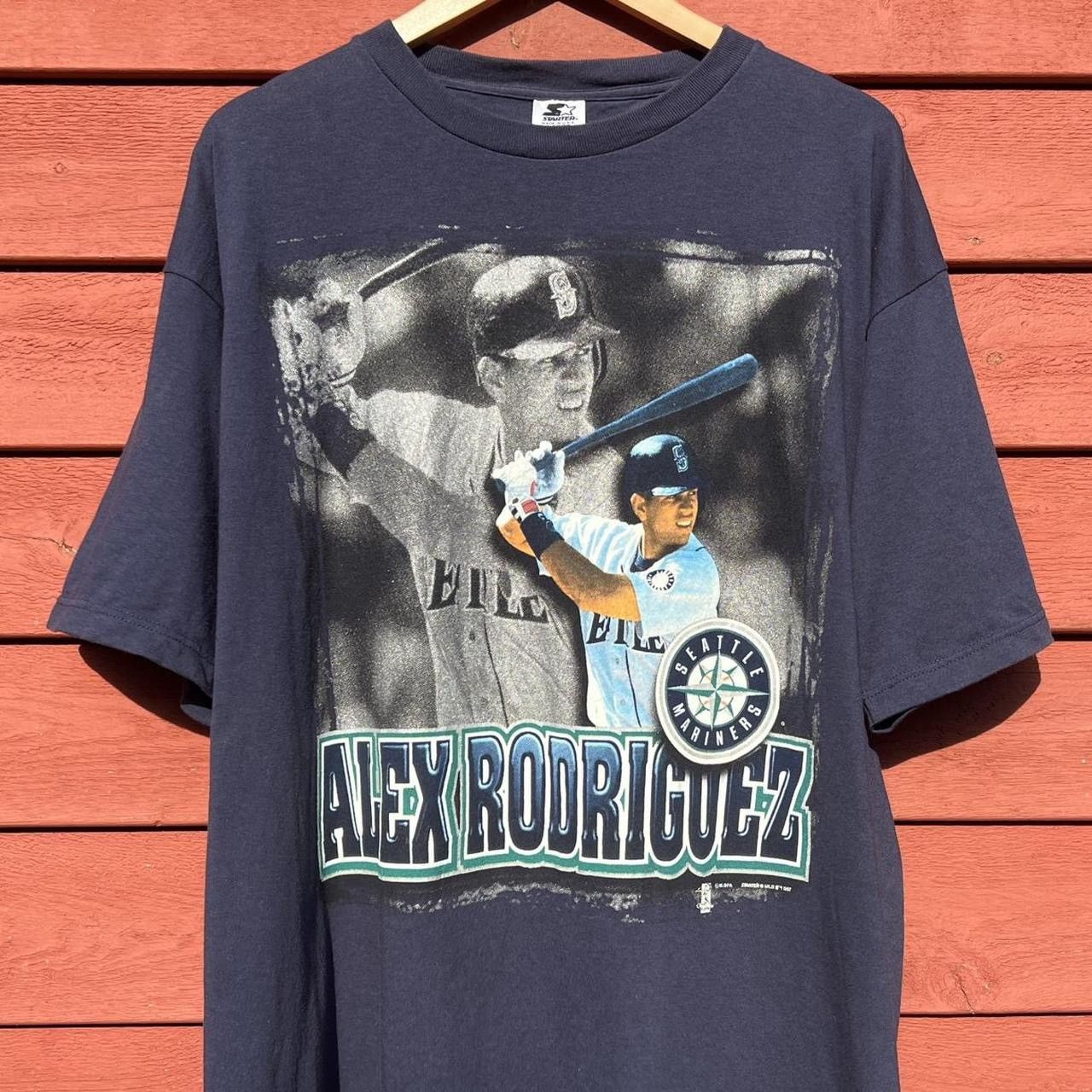 Starter Vintage 1997 Alex Rodriguez Seattle Mariners T-Shirt Size US XL / EU 56 / 4 - 2 Thumbnail