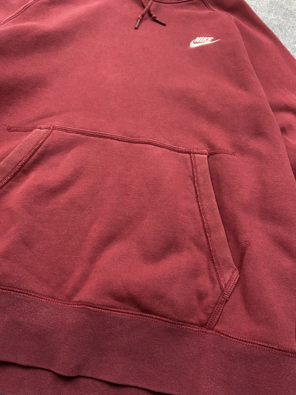 Nike × Vintage Vintage Nike Heavy Cotton Boxy Hoodie Big Logo Size US M / EU 48-50 / 2 - 6 Thumbnail