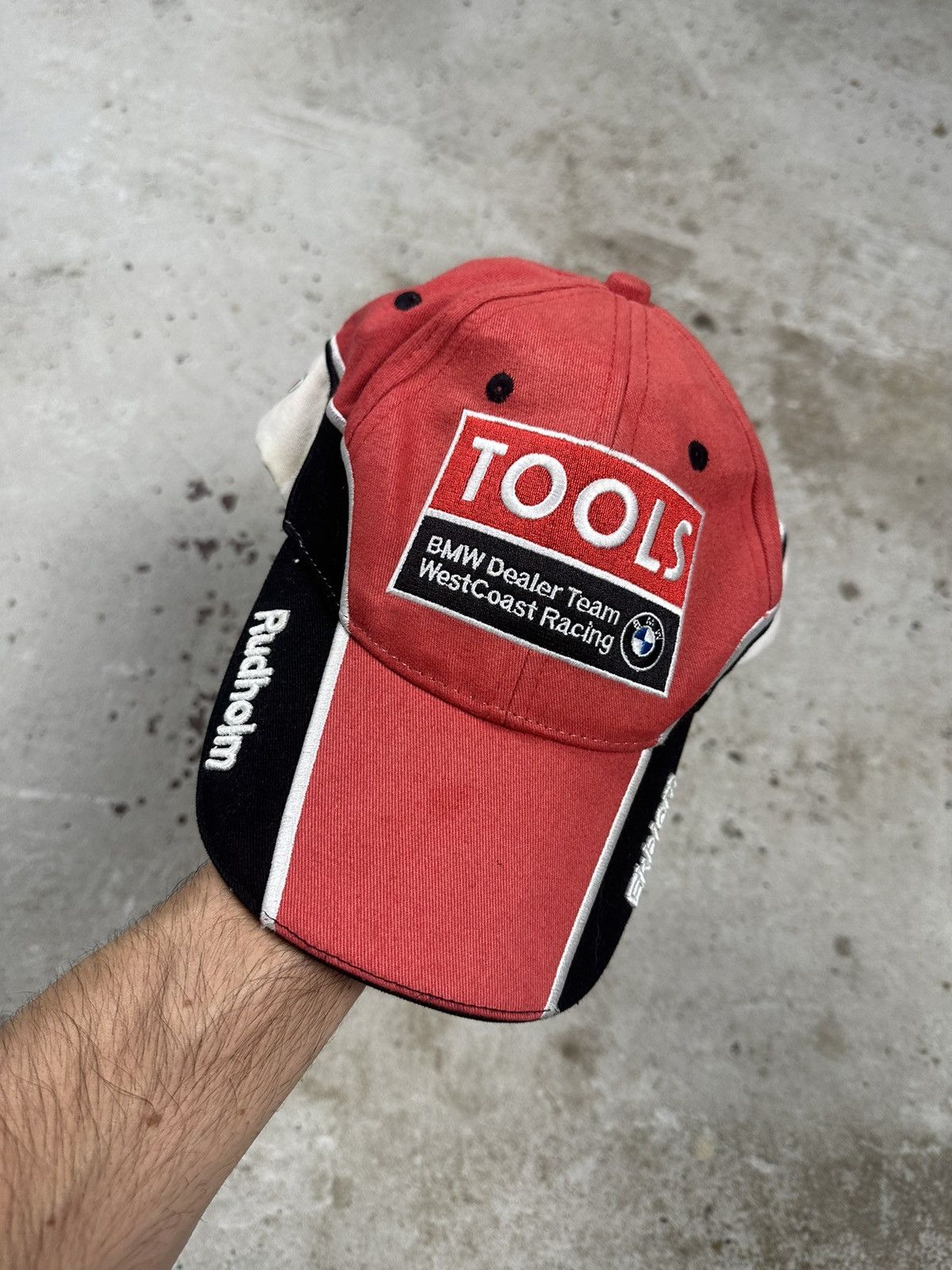 BMW Vintage Y2M BMW West Coast Racing Red Hat Cap Size ONE SIZE - 3 Thumbnail