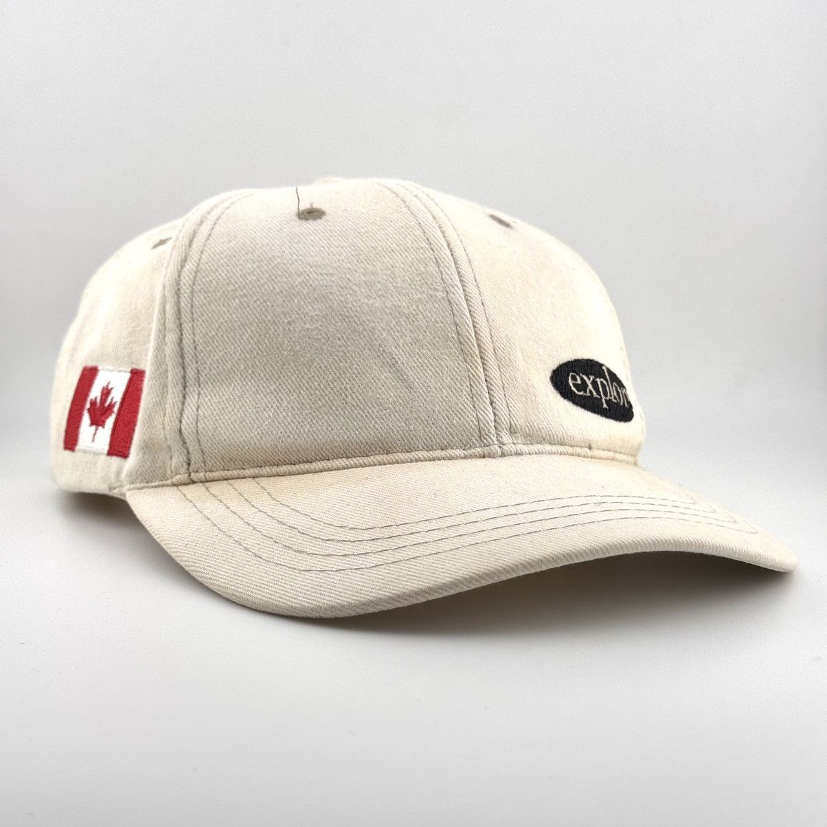 Vintage Vtg Volvo Explore Canada Promo Distressed Strapback Hat Size ONE SIZE - 2 Thumbnail
