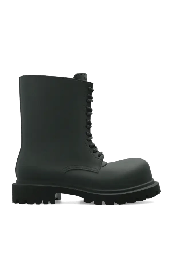 Balenciaga o1in1g0225 Steroid Boots in Dark Green Size US 6 / EU 39 - 1 Thumbnail