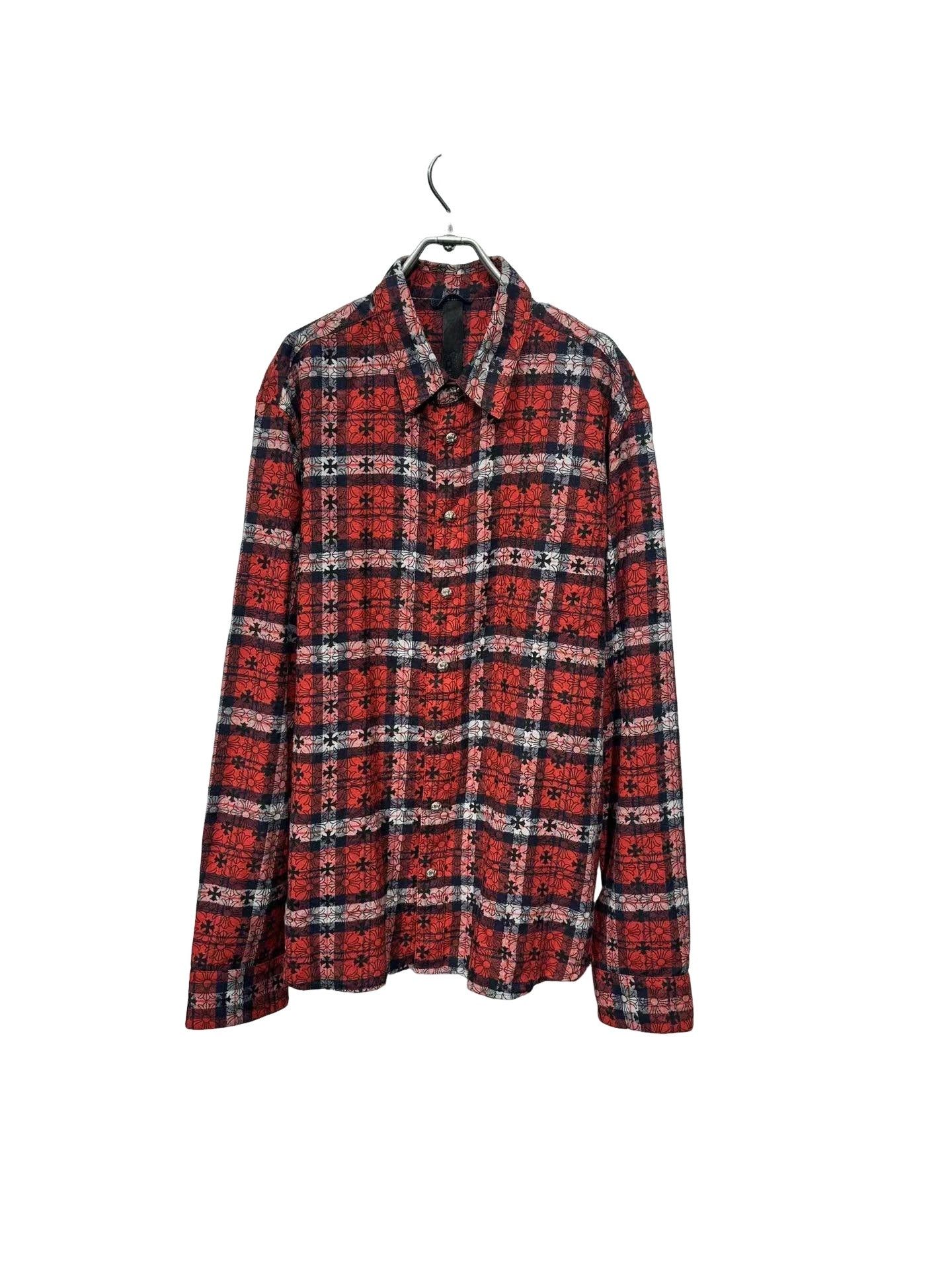 Chrome Hearts Chrome Hearts Logo Plaid Leather Patch Shirt XXL Size US XXL / EU 58 / 5 - 1 Thumbnail
