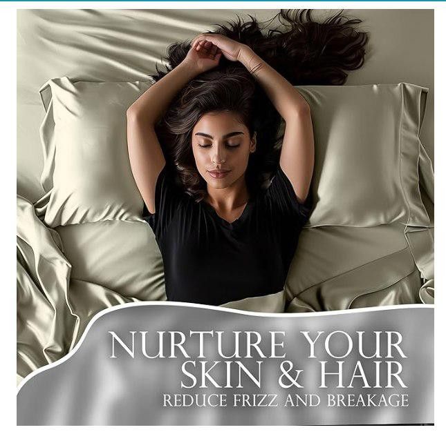 Designer Satin Sheets King Set 4 Pcs-Deep Pockets, Double Stitching Size ONE SIZE - 2 Thumbnail