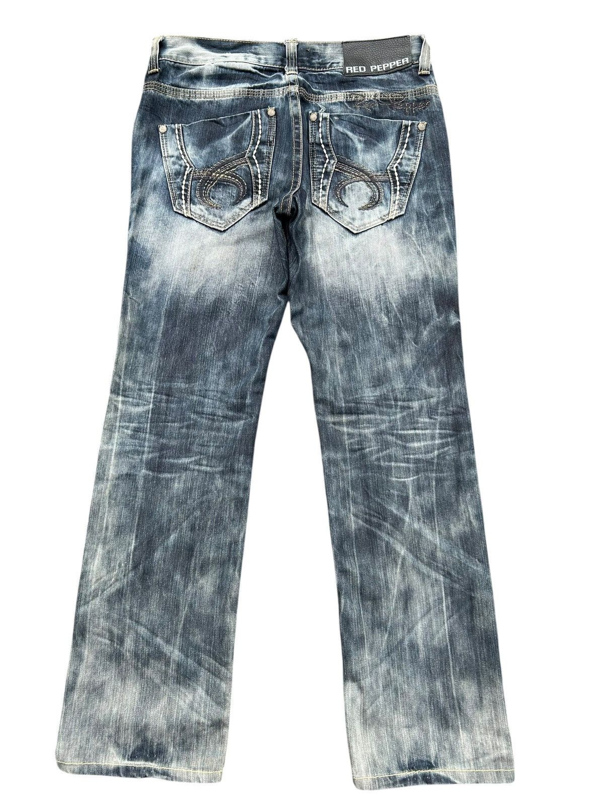Kapital RED PEPPER JAPANESE DISTRESSED DENIM JEANS Size US 34 / EU 50 - 2 Thumbnail