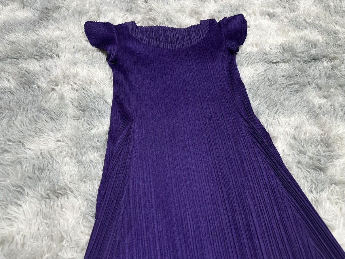 Issey Miyake 🔥Rare Issey Miyake Pleats Please Dress Purple Size L / US 10 / IT 46 - 2 Thumbnail