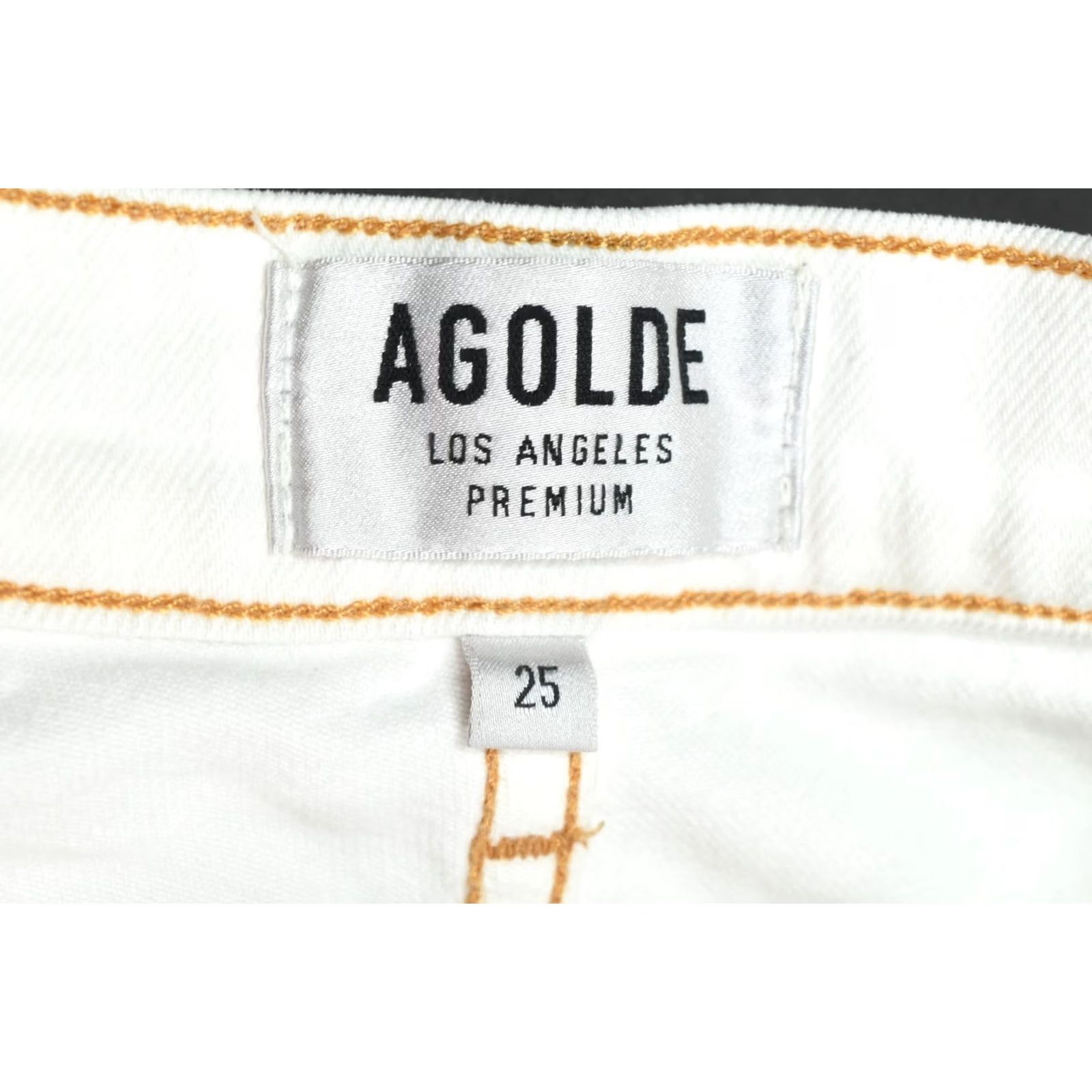 Agolde AGOLDE Jeans Womens 25 White Straight Leg High-Rise Ankle Regular Fit Denim Size 42" / US 20 - 6 Thumbnail