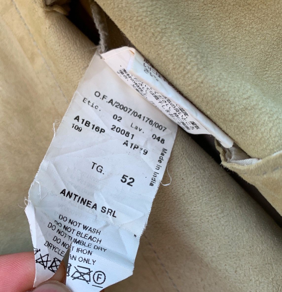Emporio Armani SS2007 EMPORIO ARMANI BIKER SUEDE LEATHER JACKET Size US S / EU 44-46 / 1 - 13 Thumbnail