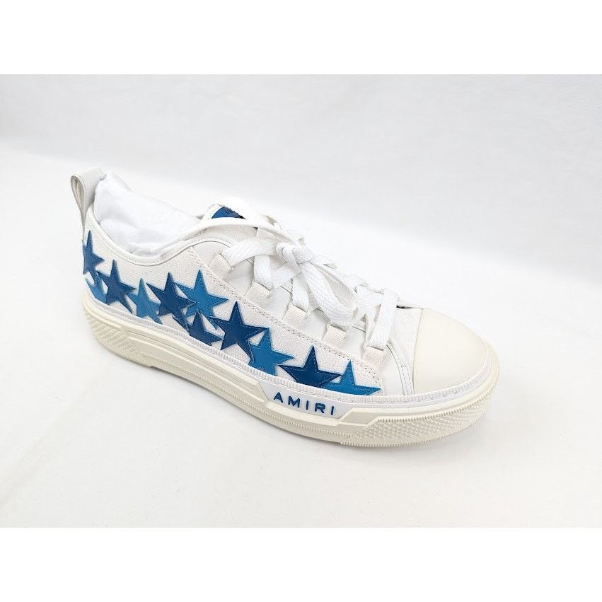 Amiri o1rshd1 Stars Court Low-Top Sneakers in Blue Size US 10 / EU 43 - 2 Thumbnail