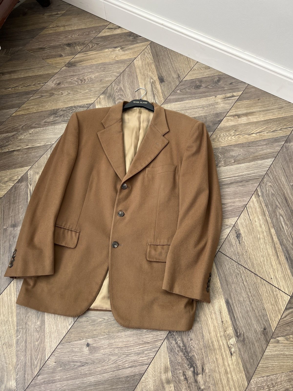 Corneliani × Designer × Vintage Vintage Corneliani Wool Cashmere Blazer Size 52R - 4 Thumbnail