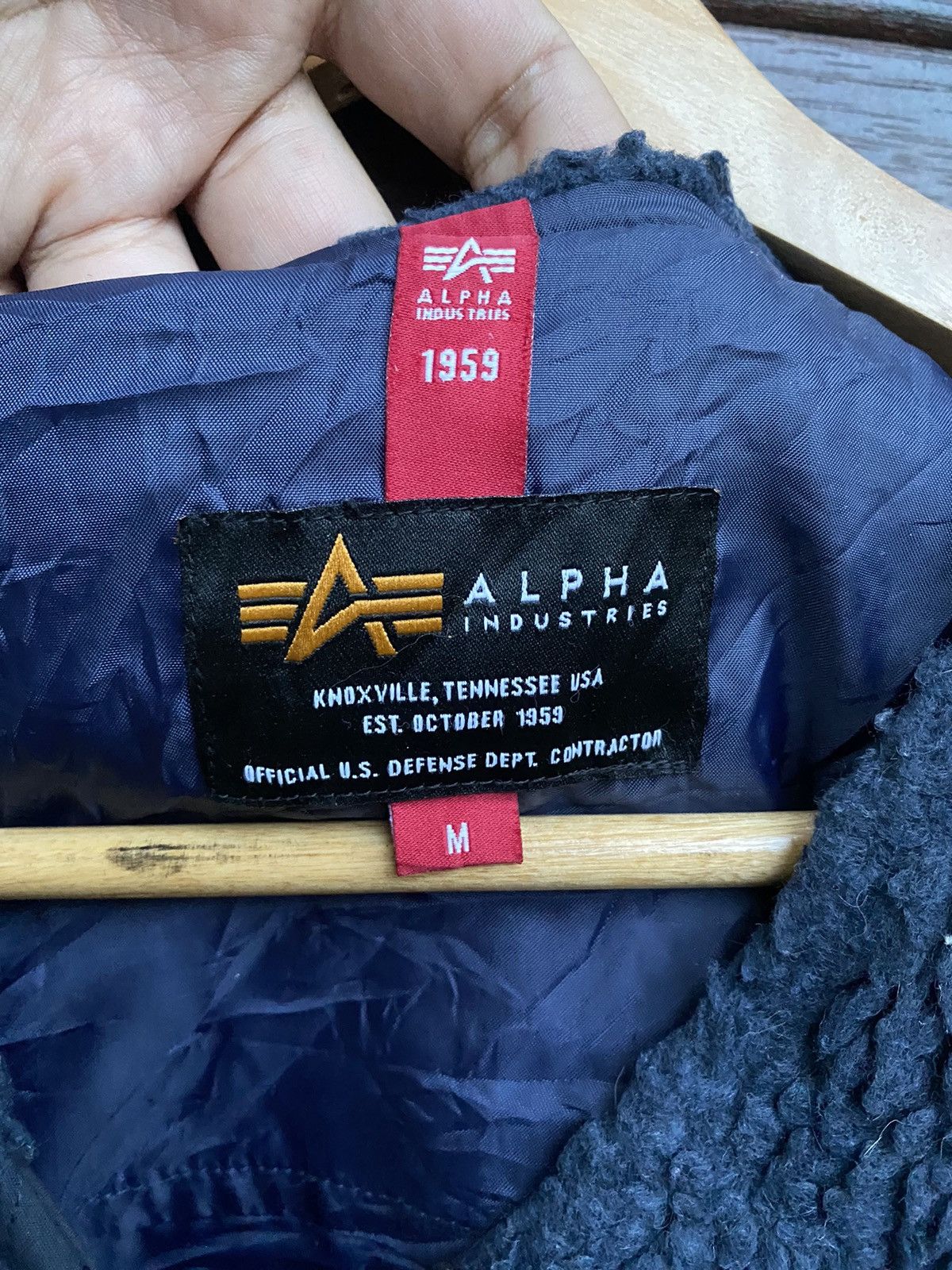 Alpha Industries × Japanese Brand Vintage Alpha Industries Fleece Button Up Jacket Size US M / EU 48-50 / 2 - 8 Thumbnail
