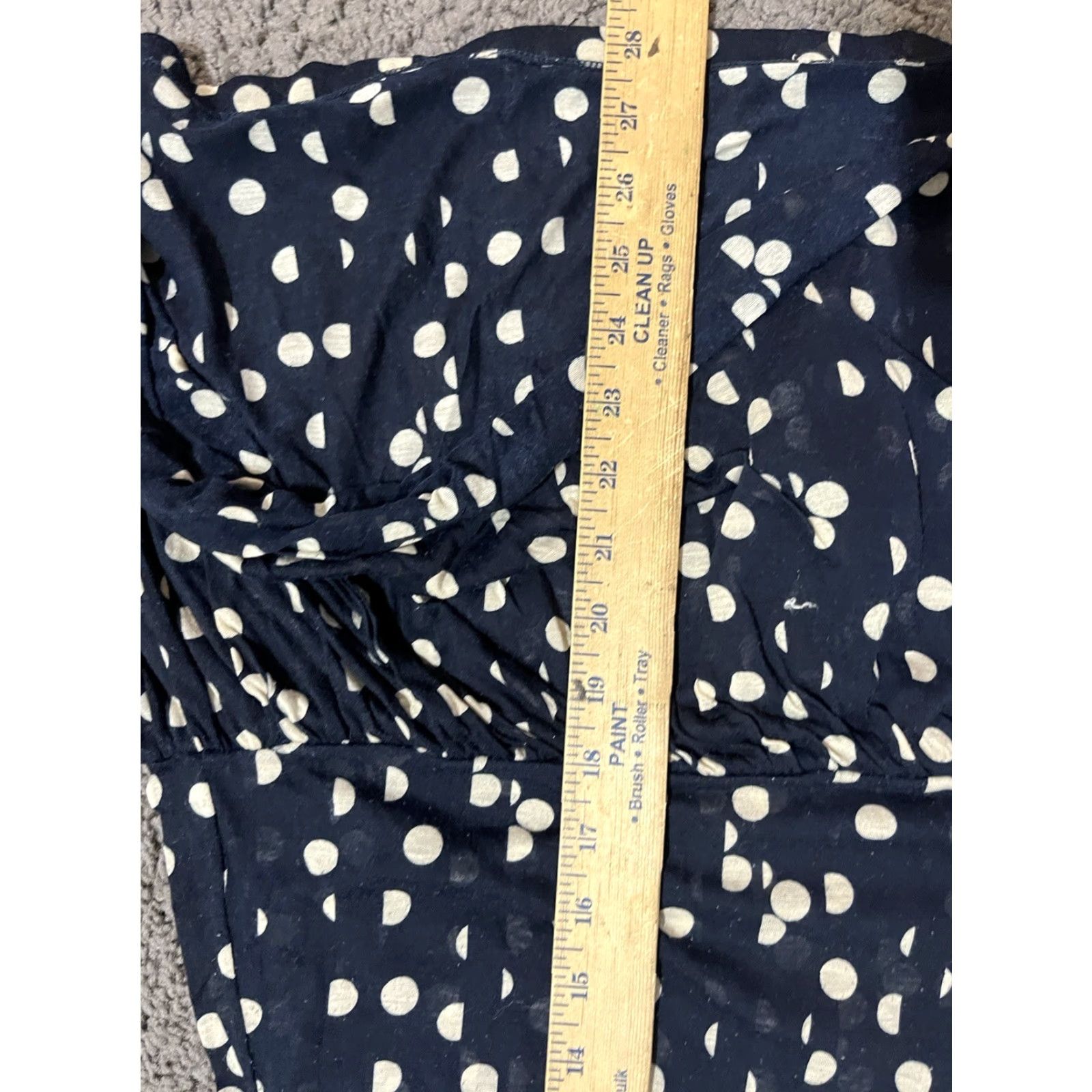H&M H&M Women's Tank Top Shirt Blouse Sleeveless Size Medium Soft Circles Polka Blac Size M / US 6-8 / IT 42-44 - 5 Thumbnail