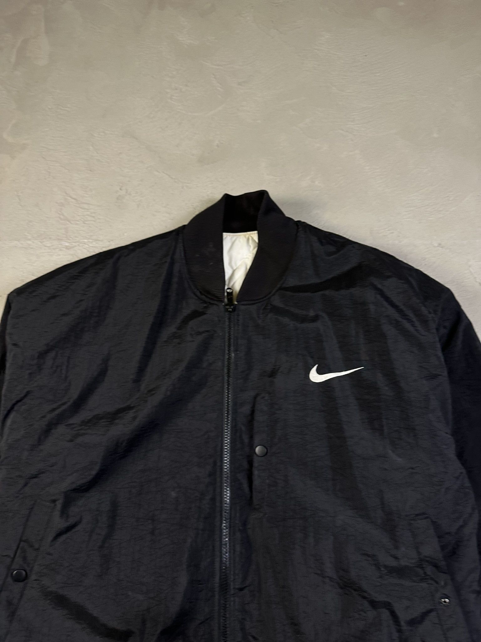 Nike 90s Reversible Nike Zip Bomber Boxy Vintage Jacket Size US L / EU 52-54 / 3 - 6 Thumbnail