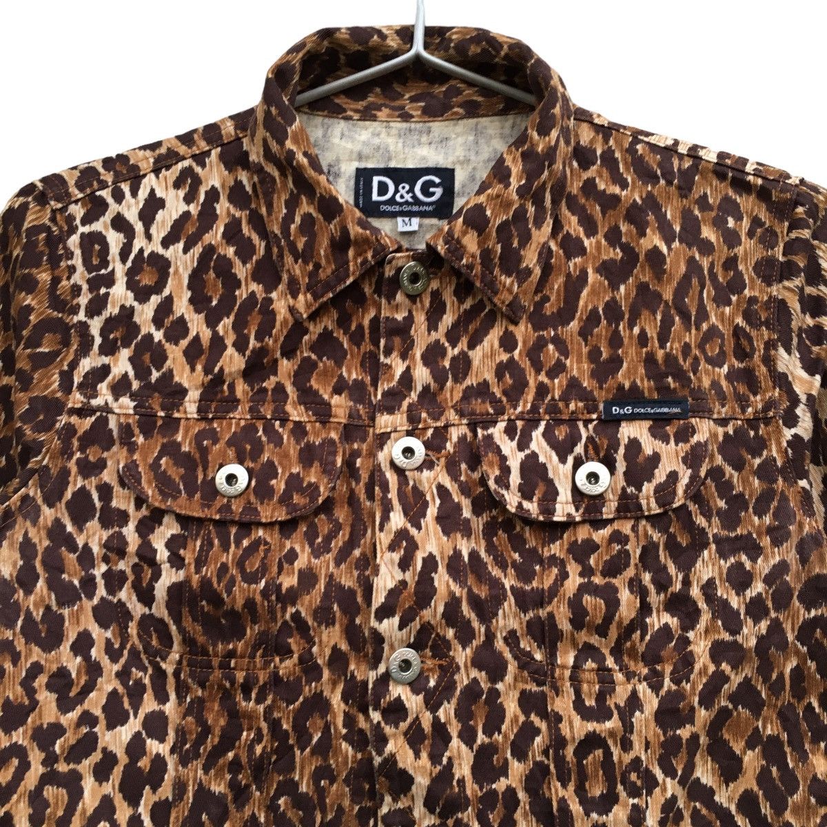 Dolce & Gabbana × Vintage Vintage Dolce And Gabbana ITTIERRE Leopard Trucker Jacket Size M / US 6-8 / IT 42-44 - 2 Thumbnail