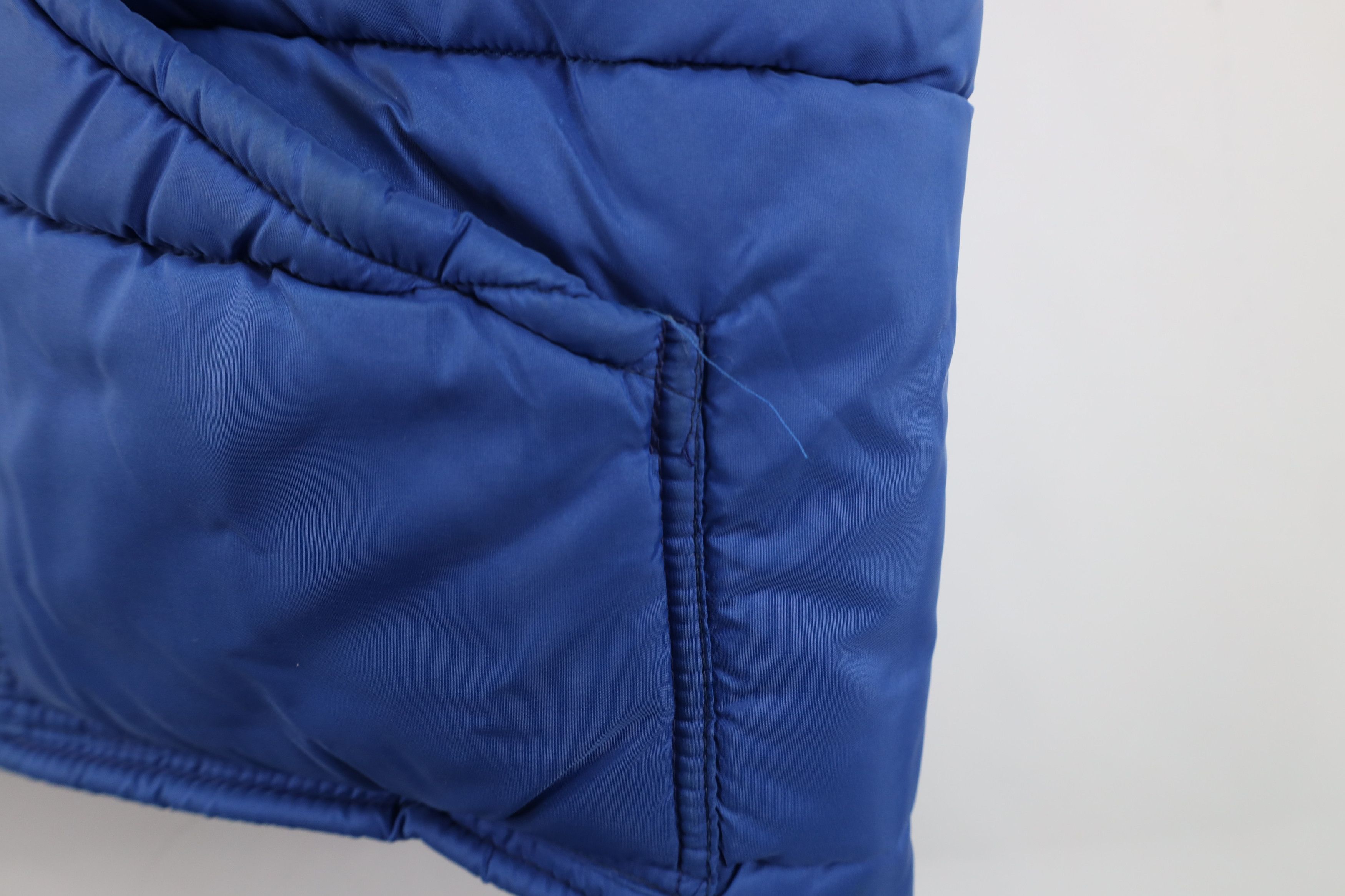 Vintage Vintage 70s Streetwear Blank Puffer Vest Jacket Royal Blue Size US M / EU 48-50 / 2 - 5 Thumbnail