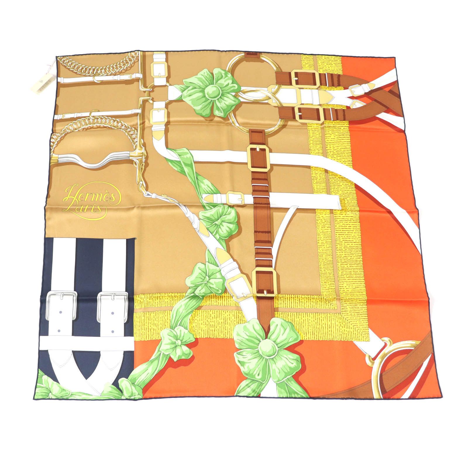 Hermes HERMES Carre 70 Silk Scarf Multi Women Canvas Scarf