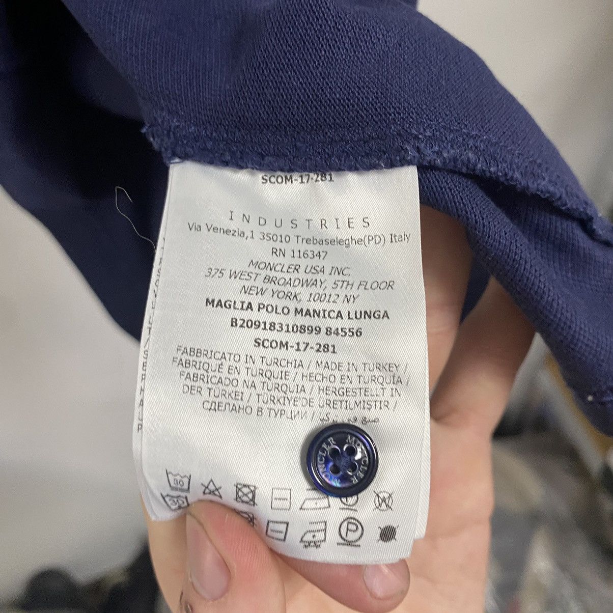 Moncler MONCLER long sleeve polo XL Size US L / EU 52-54 / 3 - 6 Thumbnail
