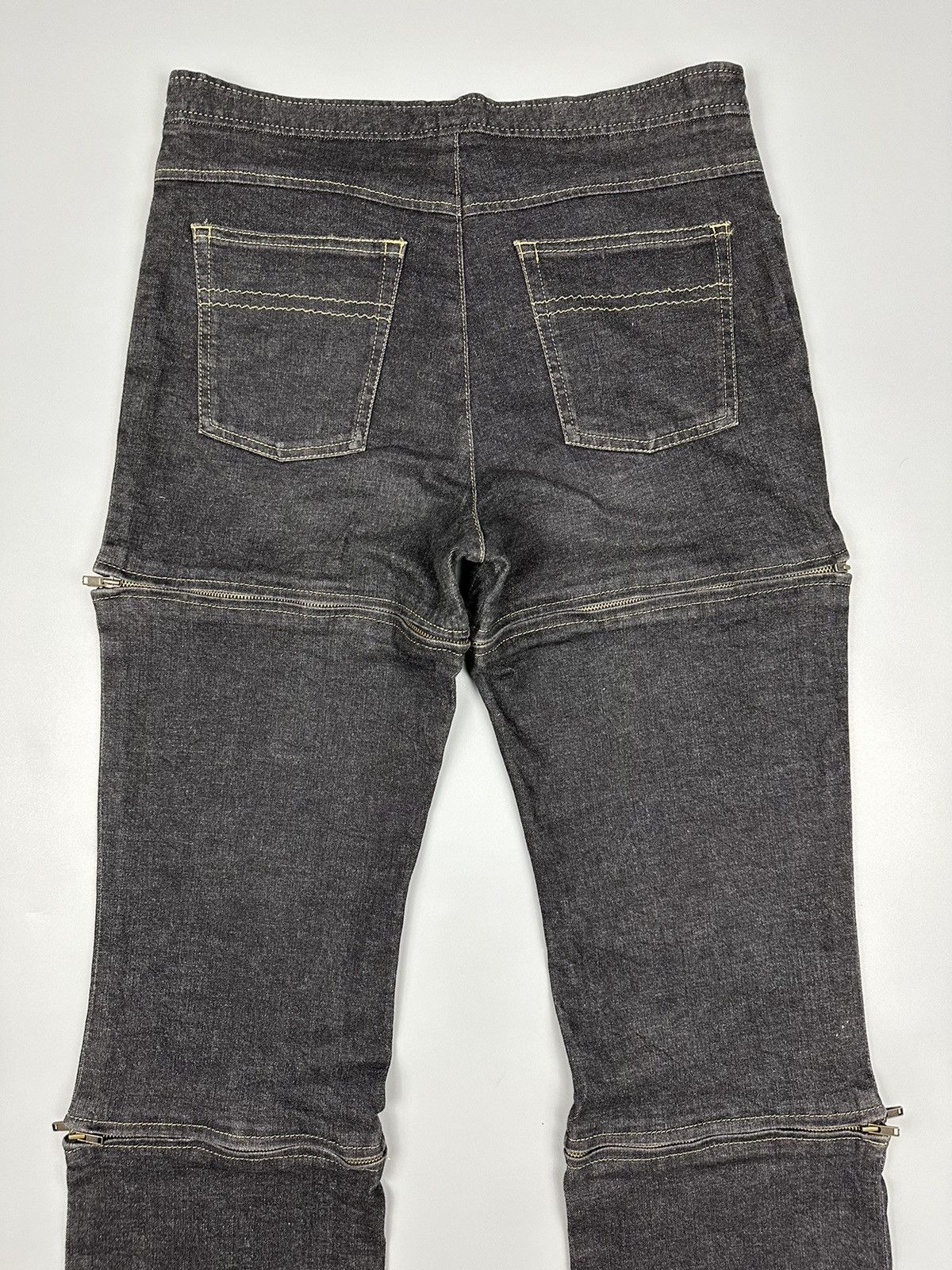 If Six Was Nine 🔥Rare Sick🔥 Seditionaries La Femme Multizipper Flared Jeans Size US 30 / EU 46 - 5 Thumbnail