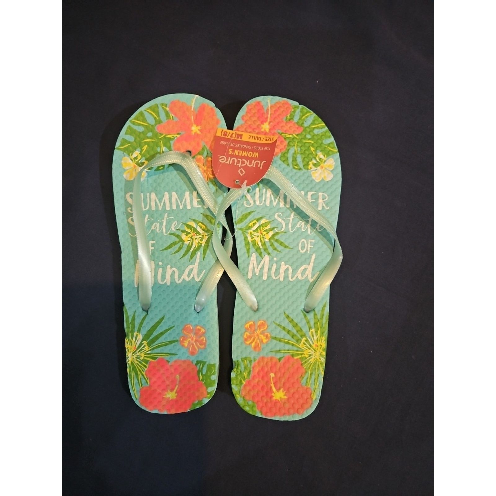Other Juncture "Summer State Of Mind" Women's Size 7/8 Flip Flops Size US 8 / IT 38 - 2 Thumbnail