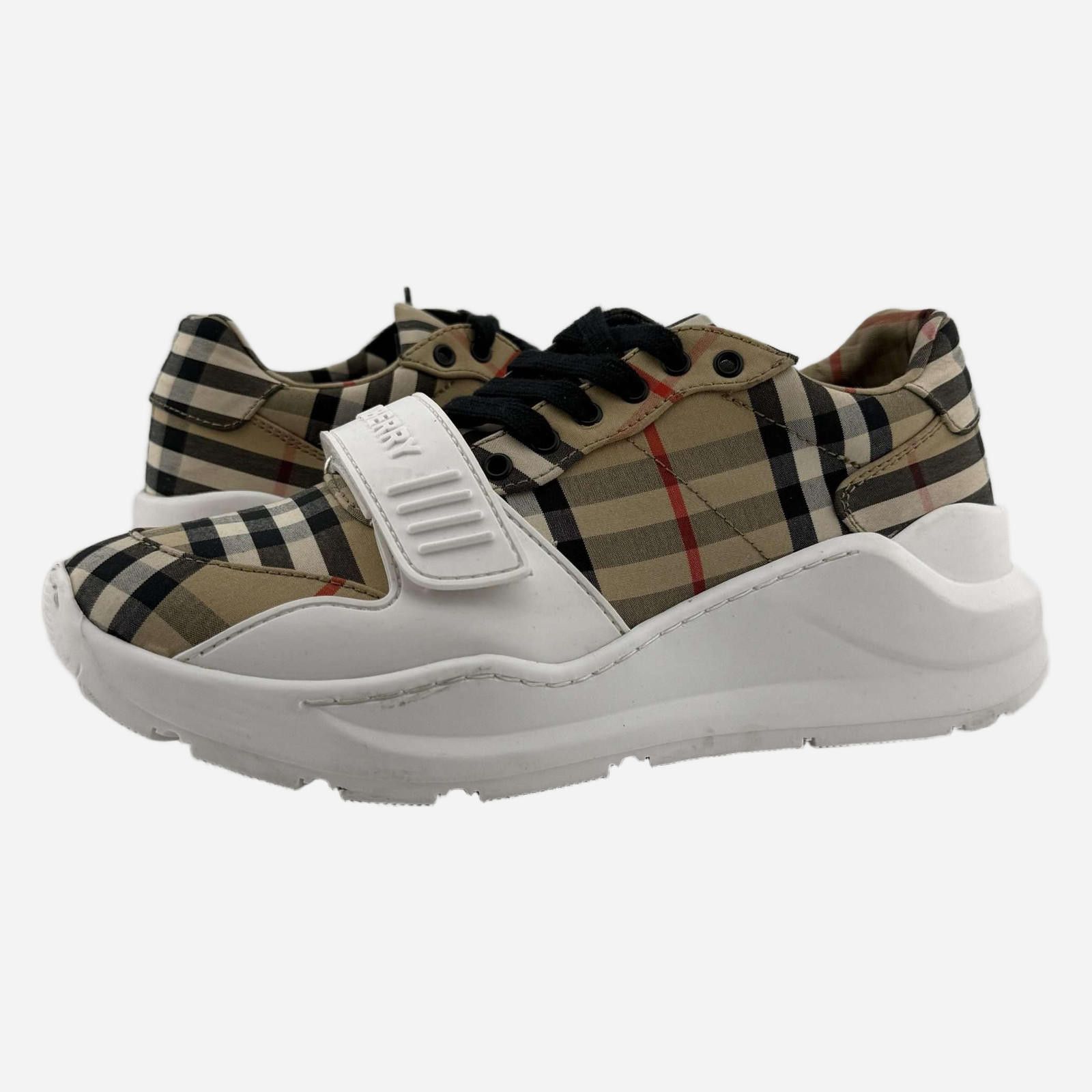 Burberry Burberry Regis Check Sneaker 37EU Used with Box Size US 7 / EU 40 - 1 Thumbnail