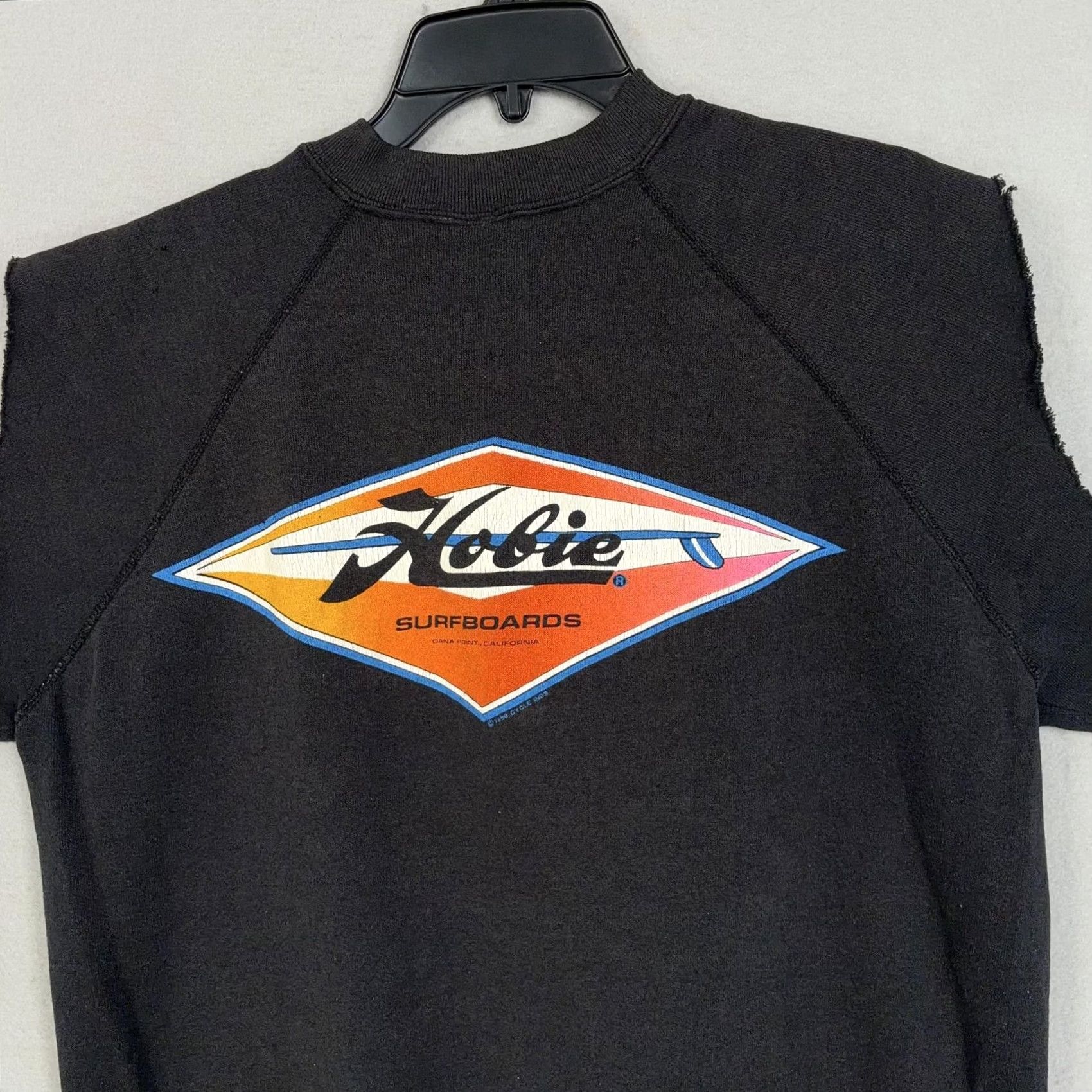 Vintage Vintage Hobie Surfboards Sweatshirt Large Cutoff Destroyed Graphic 1989 Size US L / EU 52-54 / 3 - 6 Thumbnail
