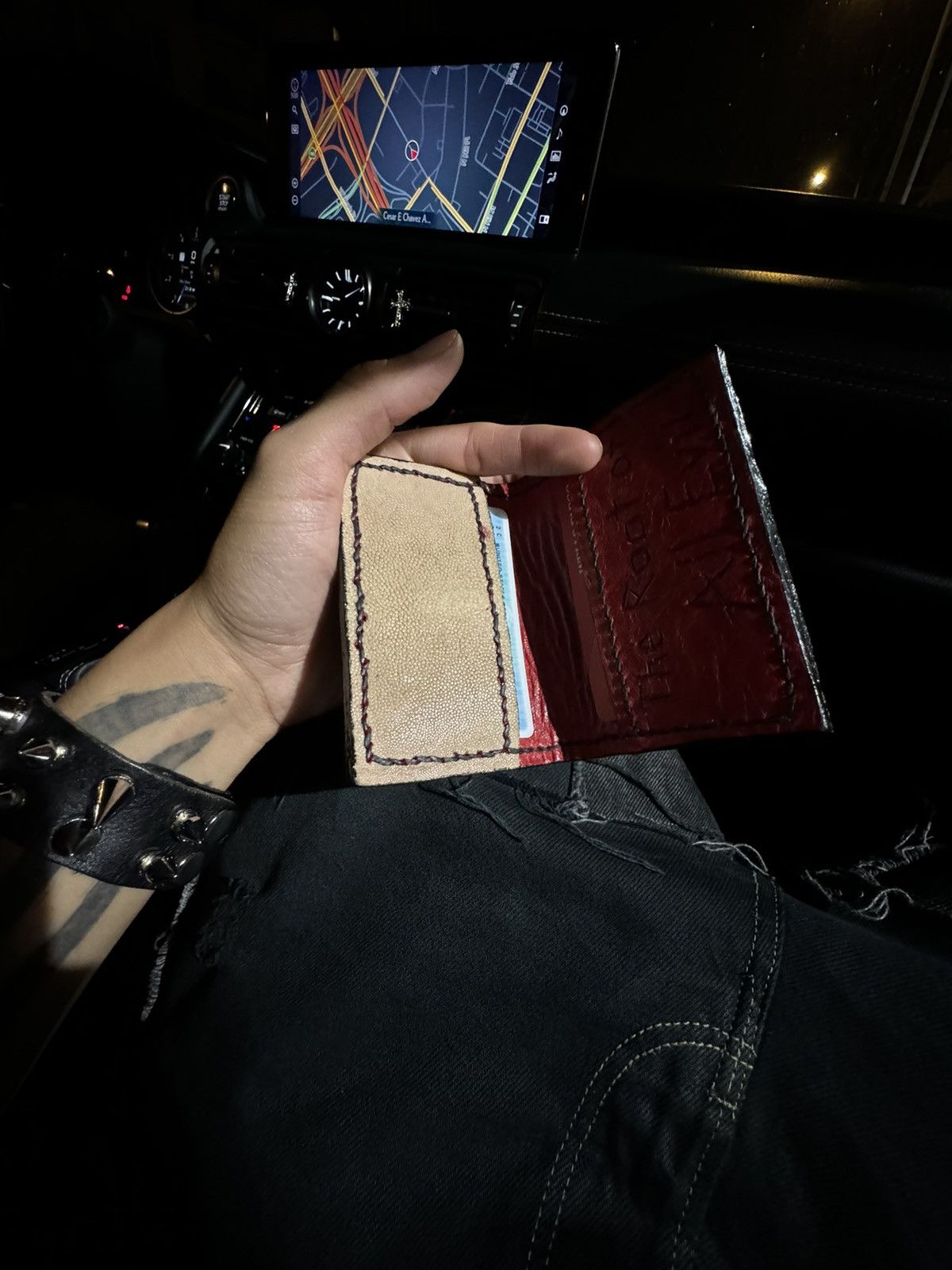 Designer “Skin-Crawling” Leather Wallet Size ONE SIZE - 9 Thumbnail