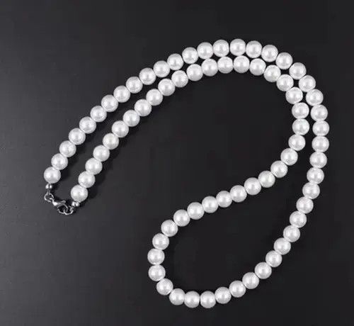 Jewelry Pearl Necklace Casual Chain Jewelry Classic Imitation Bead Size ONE SIZE - 2 Thumbnail
