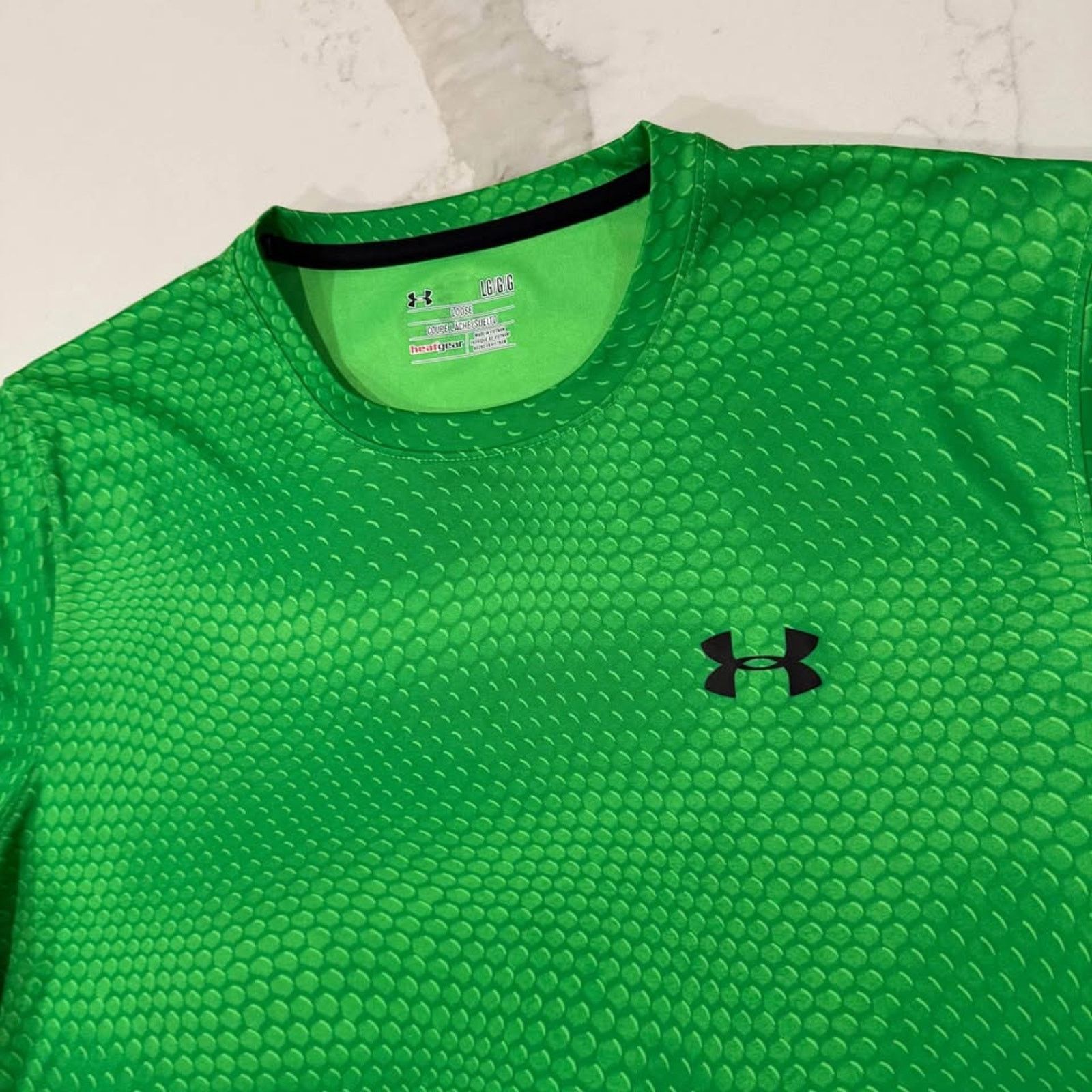 Under Armour Under Armour Heat Gear T-Shirt Men's Large Loose Fit Green Size US L / EU 52-54 / 3 - 3 Thumbnail