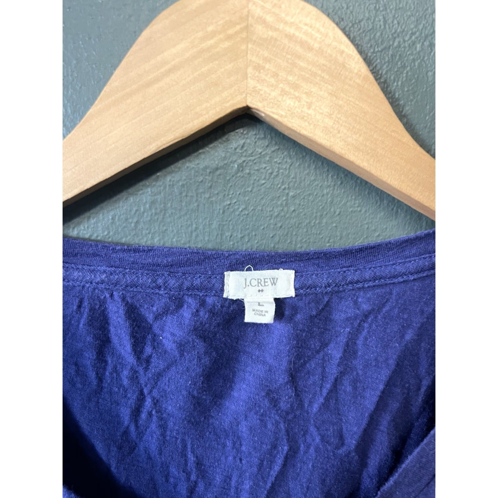 J.Crew J. Crew Womens Purple Short Sleeve Graphic T-shirt Size L Size L / US 10 / IT 46 - 3 Thumbnail