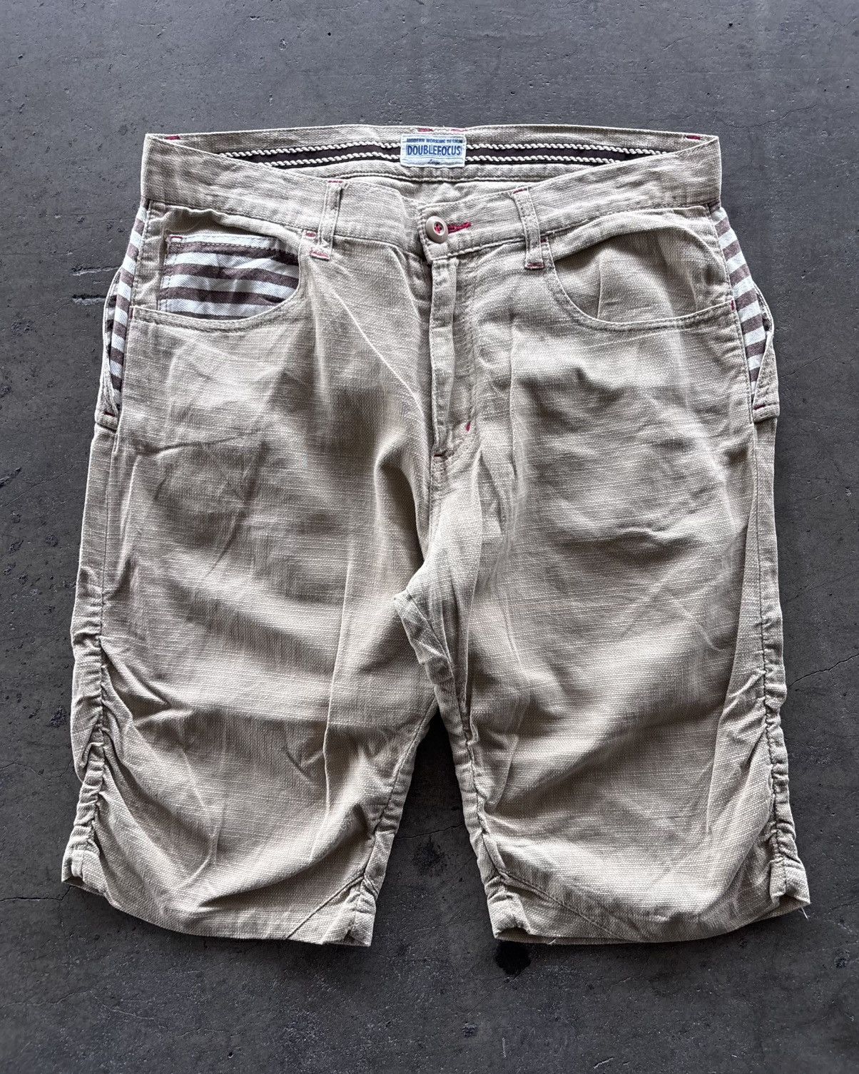 Japanese Brand Double Focus Japan Unique Short Pants Size US 32 / EU 48 - 1 Thumbnail