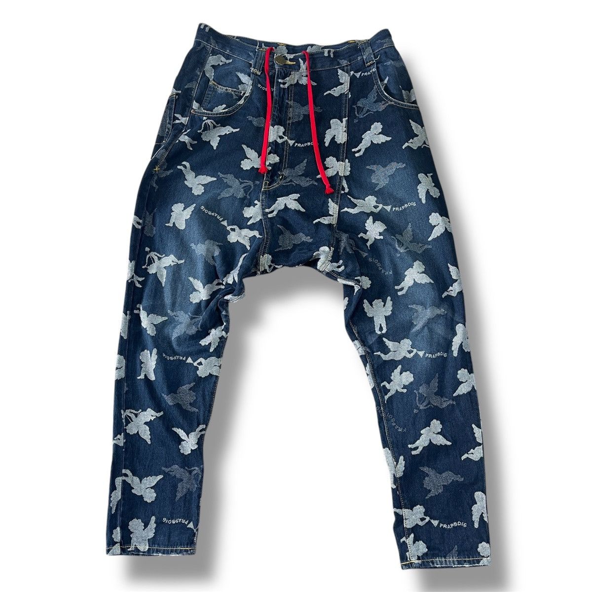Frapbois × Issey Miyake Asymmetrical Frapbois Monogram Issey Miyake Denim Pants Size US 34 / EU 50 - 1 Thumbnail