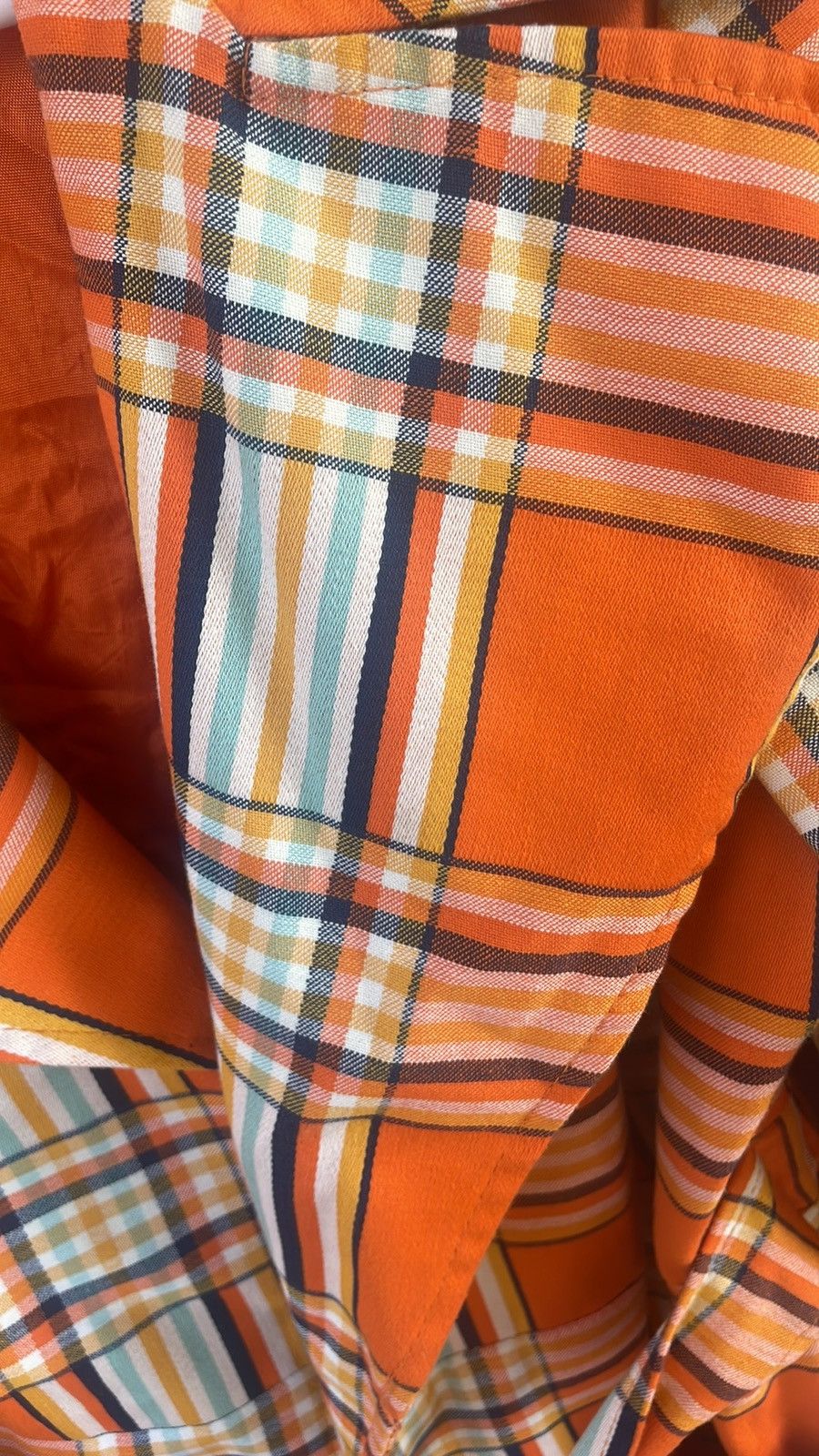 Vintage MARSIS California Vintage 60’s orange plaid blazer Size M / US 6-8 / IT 42-44 - 5 Thumbnail