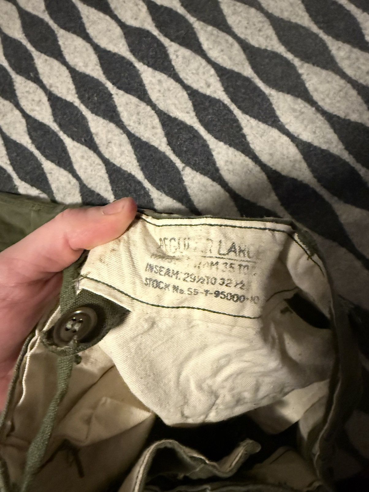 Vintage Is army m1951 field trousers pants Size US 34 / EU 50 - 3 Thumbnail