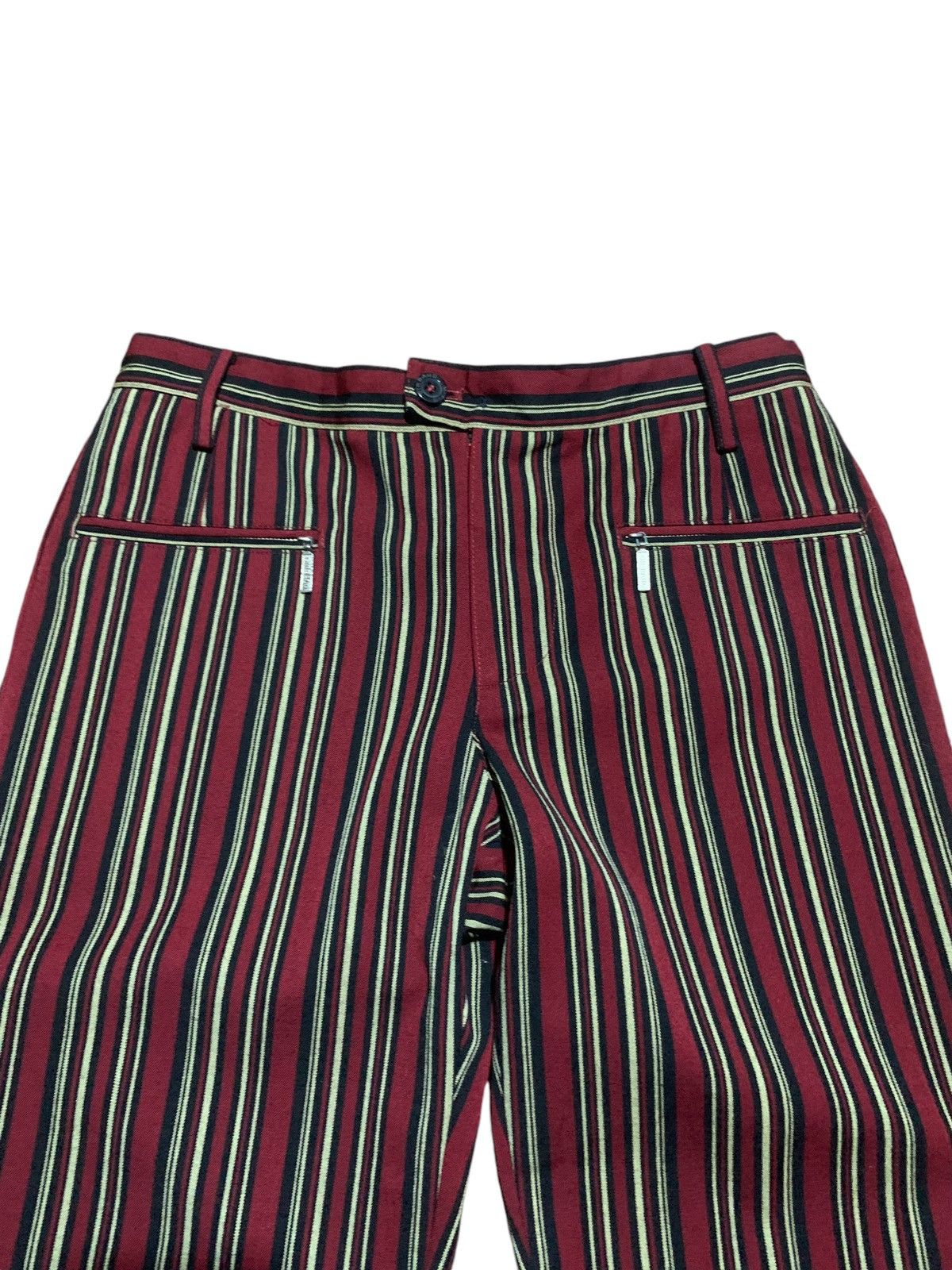 Marithe + Francois Girbaud Vintage Marithe Francois Girbaud striped flare pants Size 30" / US 8 / IT 44 - 5 Thumbnail